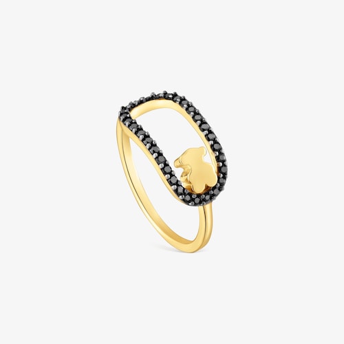 Ring with 18K gold vermeil and spinels TOUS Camille