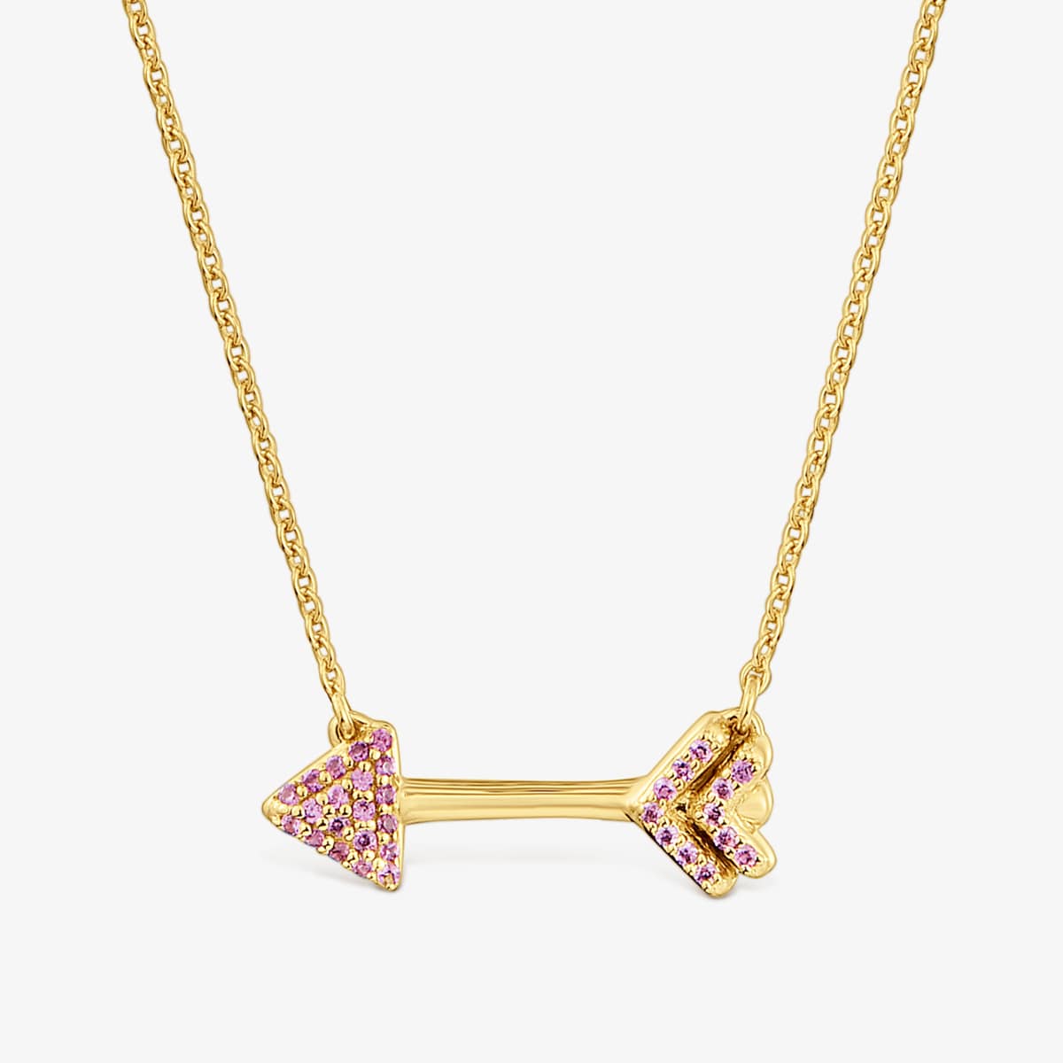 Tous - Collar Con Baño De Oro 18 Kt Sobre Plata Y Rodolitas Tous Flechazo - Rosa