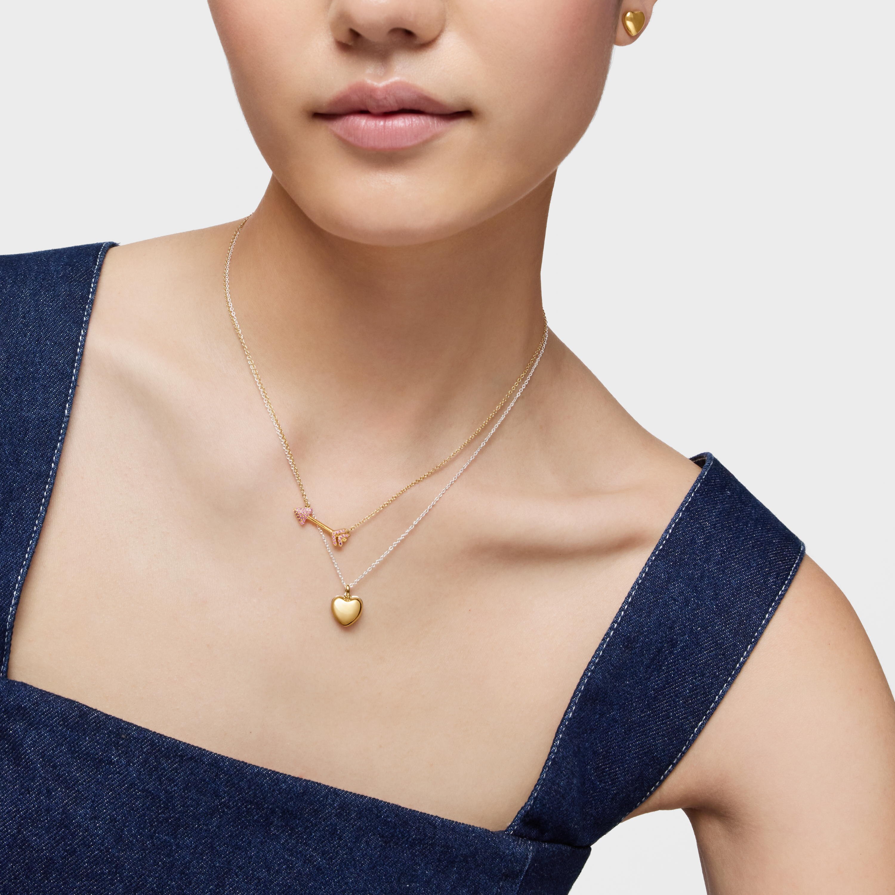 Necklace with 18K gold vermeil and rhodolites TOUS Flechazo