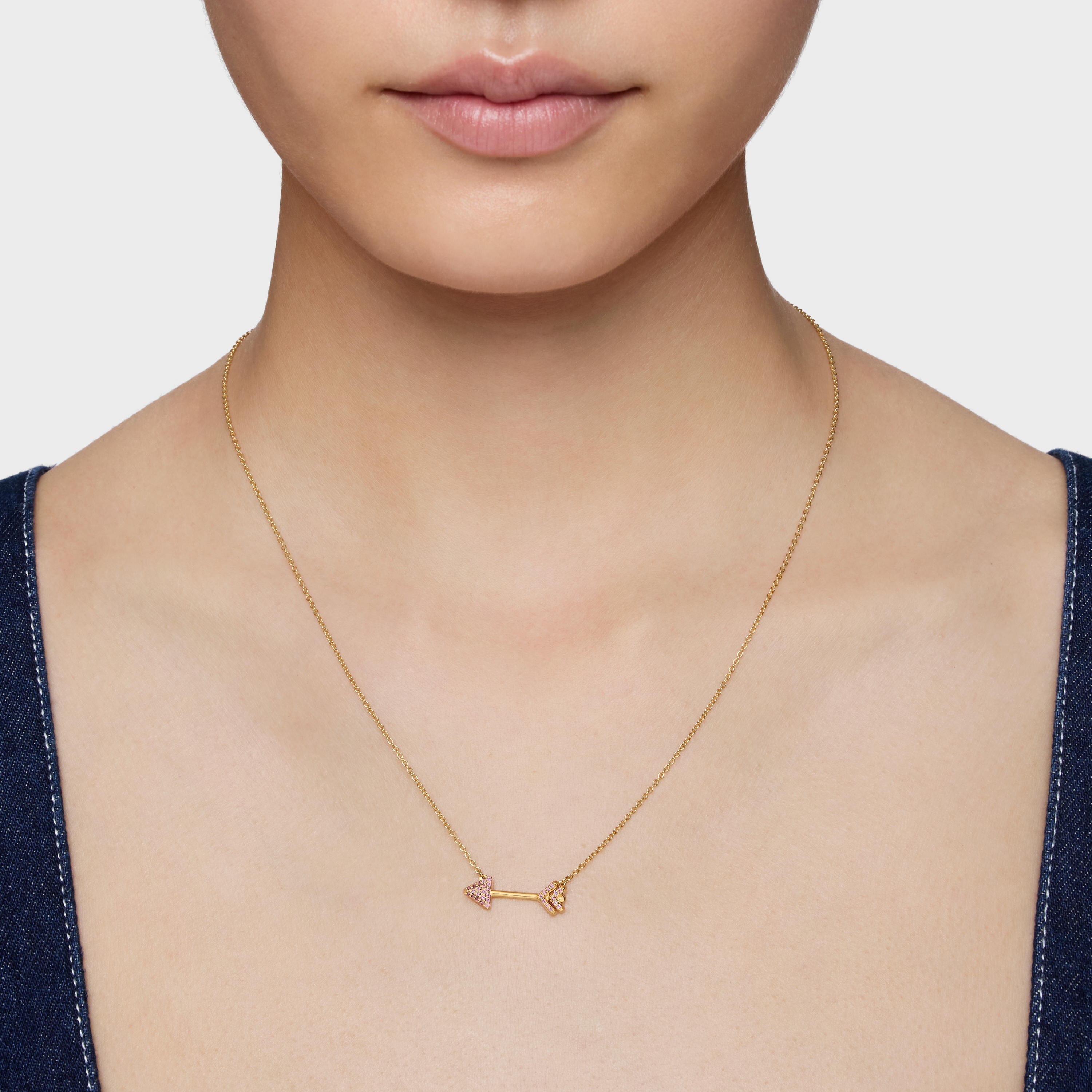 Necklace with 18K gold vermeil and rhodolites TOUS Flechazo