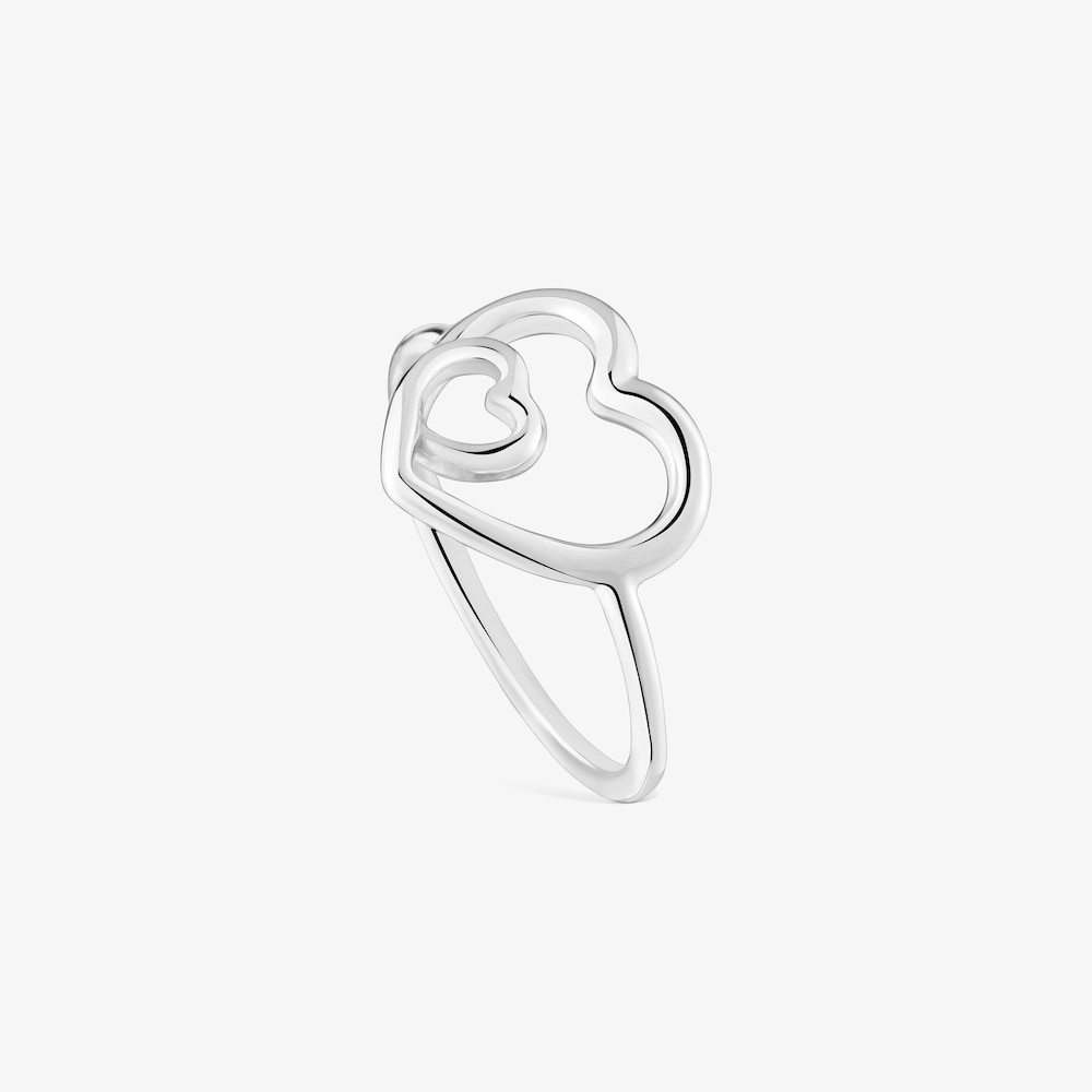 Bague silhouette en argent TOUS Flechazo