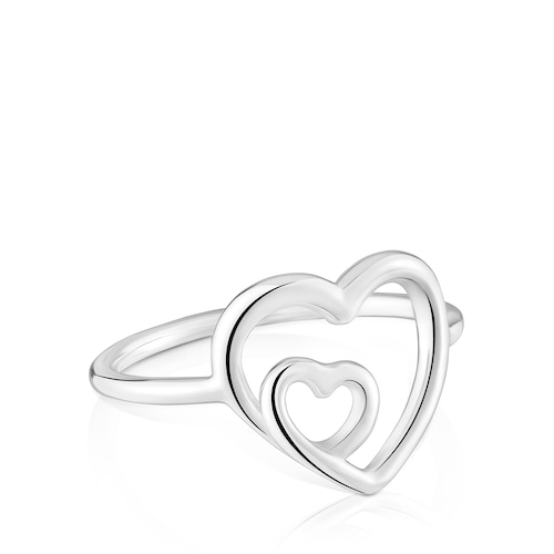 Bague silhouette en argent TOUS Flechazo