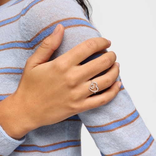 Bague silhouette en argent TOUS Flechazo