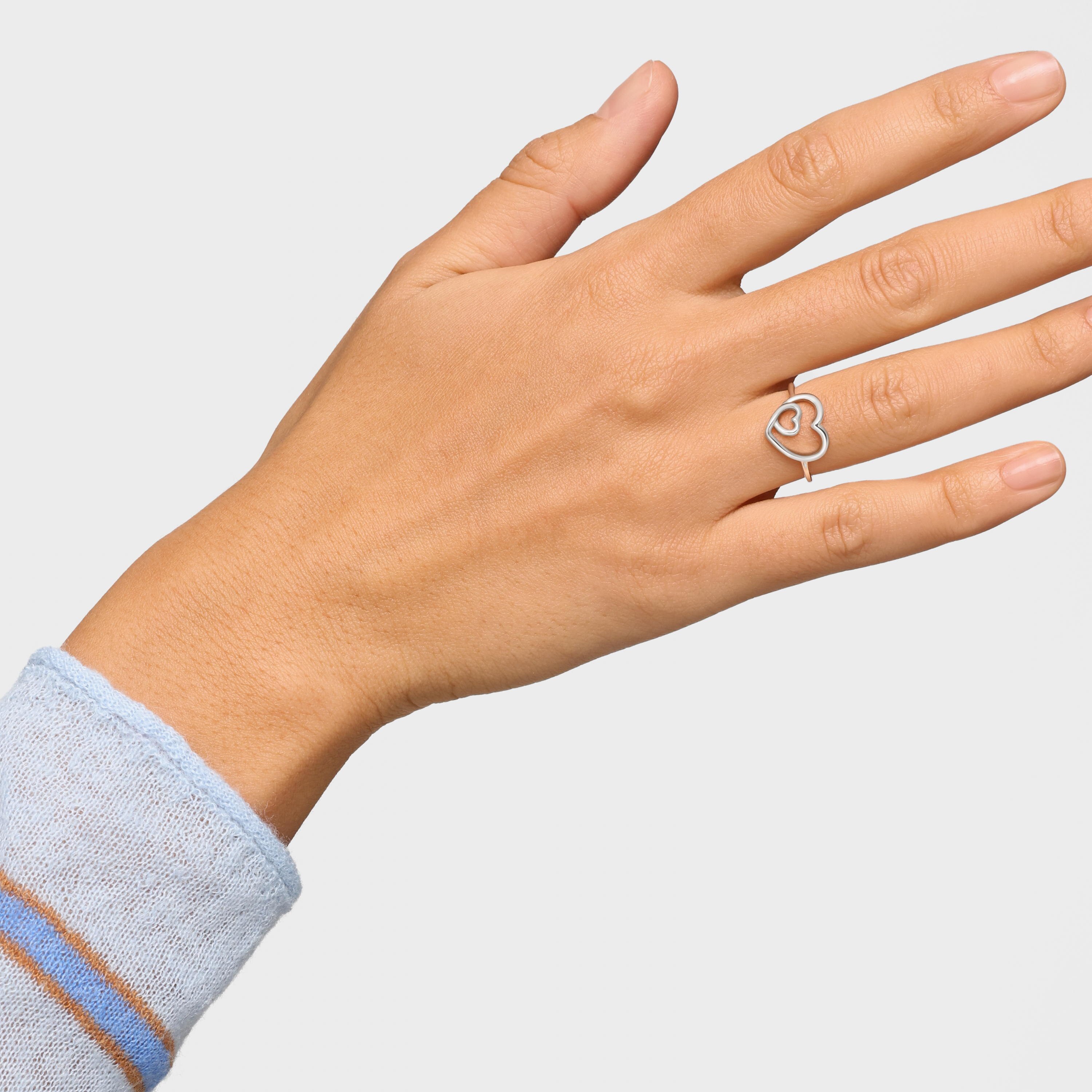 Silver silhouette Ring TOUS Flechazo
