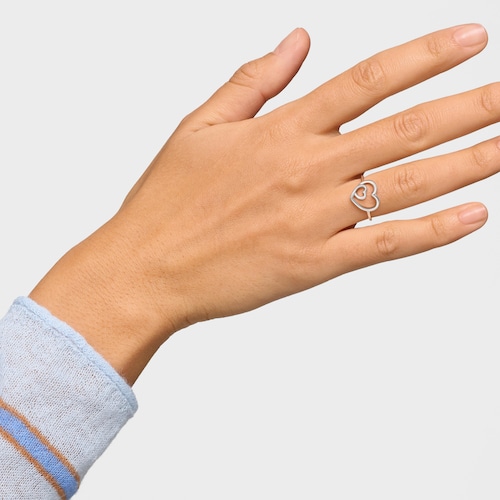 Bague silhouette en argent TOUS Flechazo