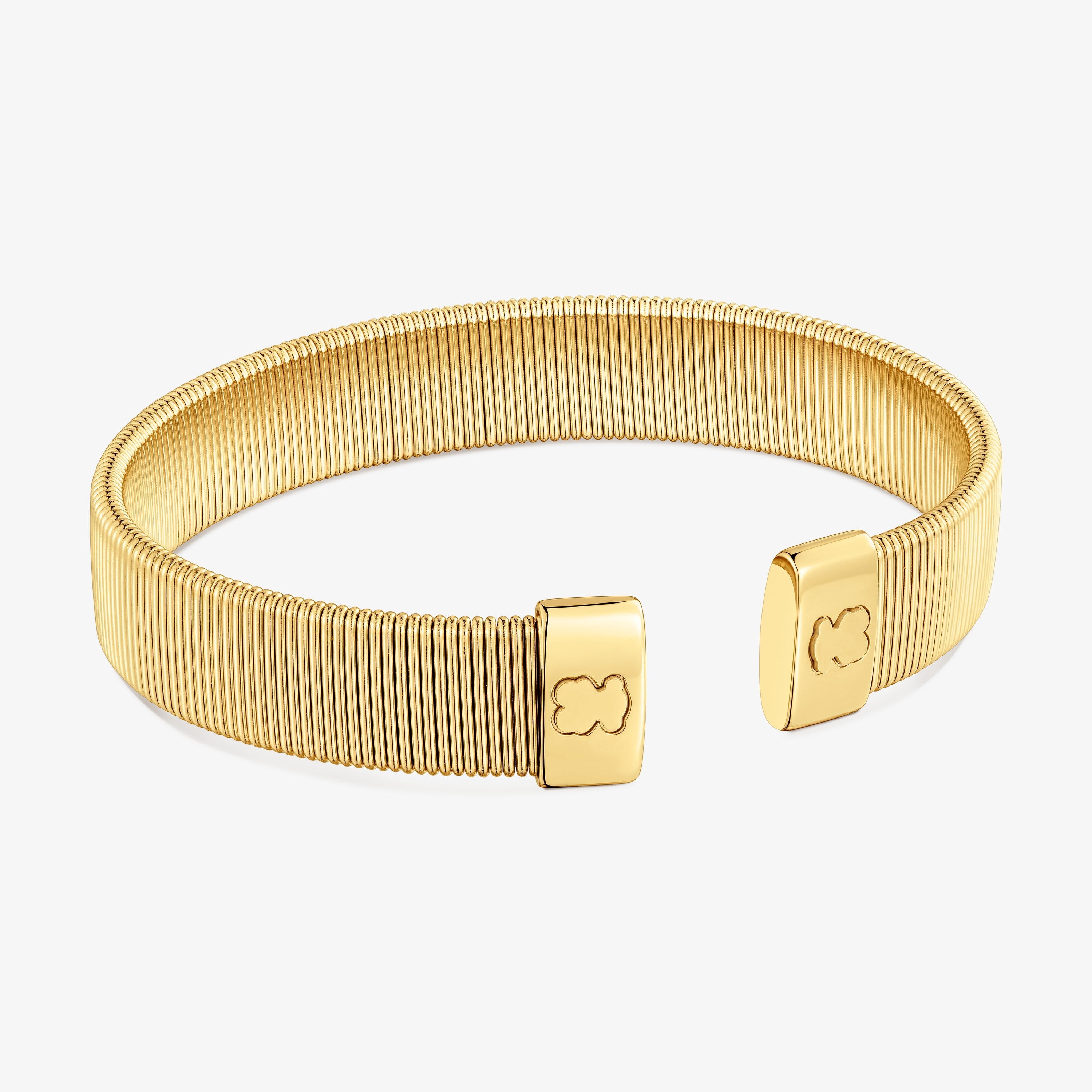 12 mm gold-colored steel Bangle Bulevar | TOUS
