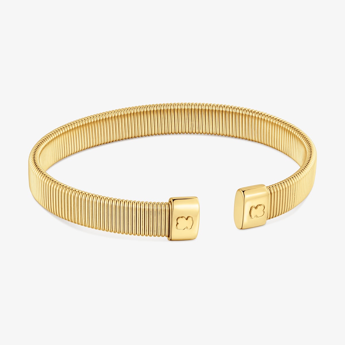 Tous - Pulsera Esclava De Acero Dorado 8 Mm Bulevard - Dorado