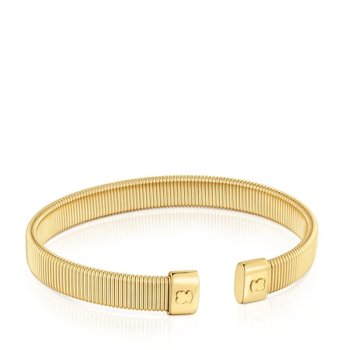 Pulseira escrava em aço dourado 8 mm Bulevard