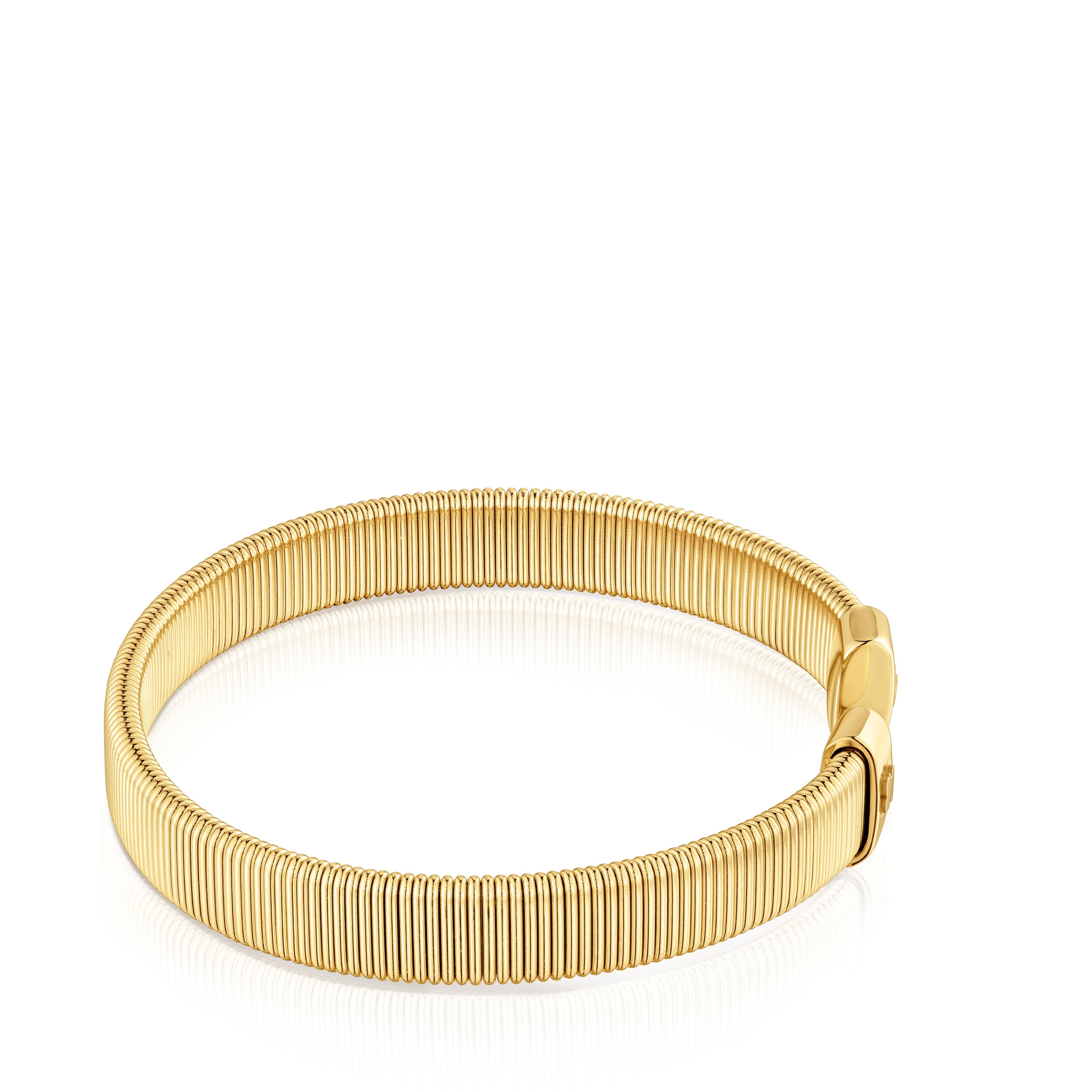 8 mm gold-colored steel Bangle Bulevar | TOUS