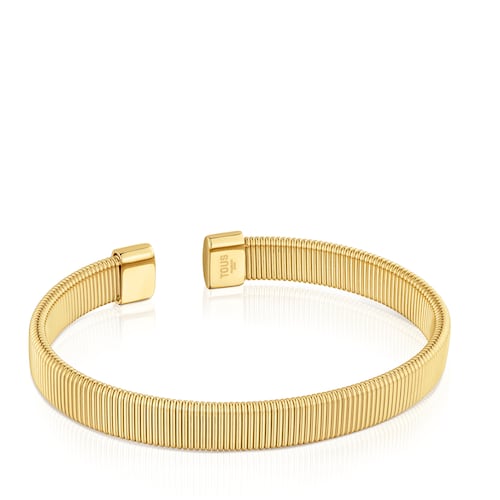 Pulseira escrava em aço dourado 8 mm Bulevard