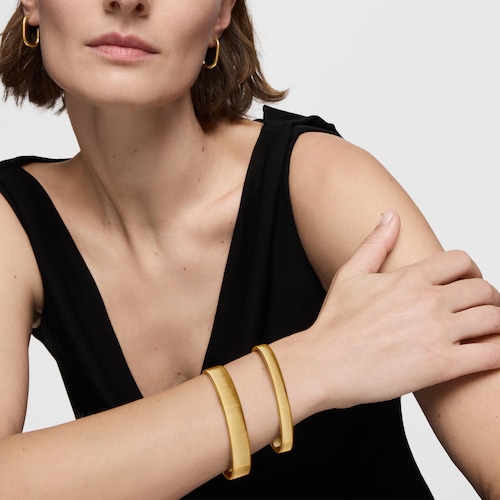 Pulseira escrava em aço dourado 8 mm Bulevard