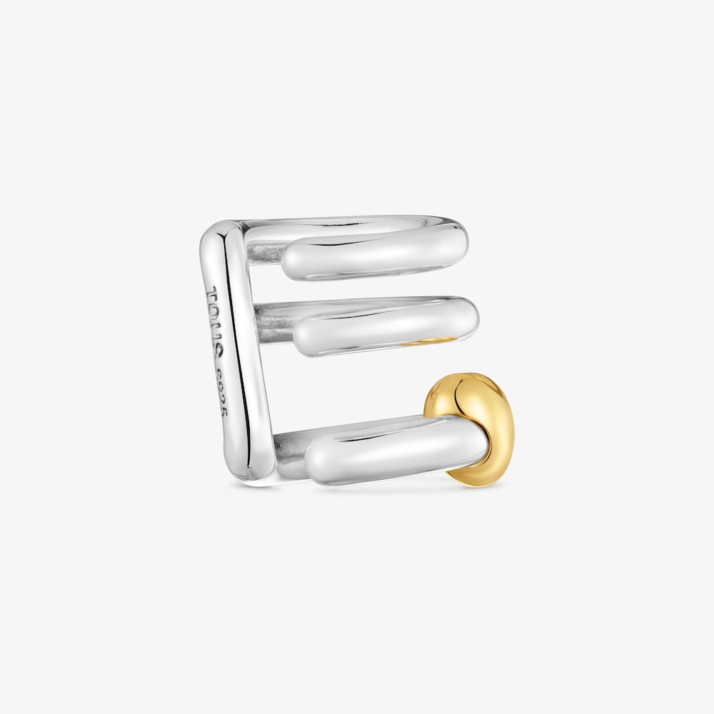 Dwukolorowa Nausznica z trzema kołami z motywem serca TOUS Flechazo