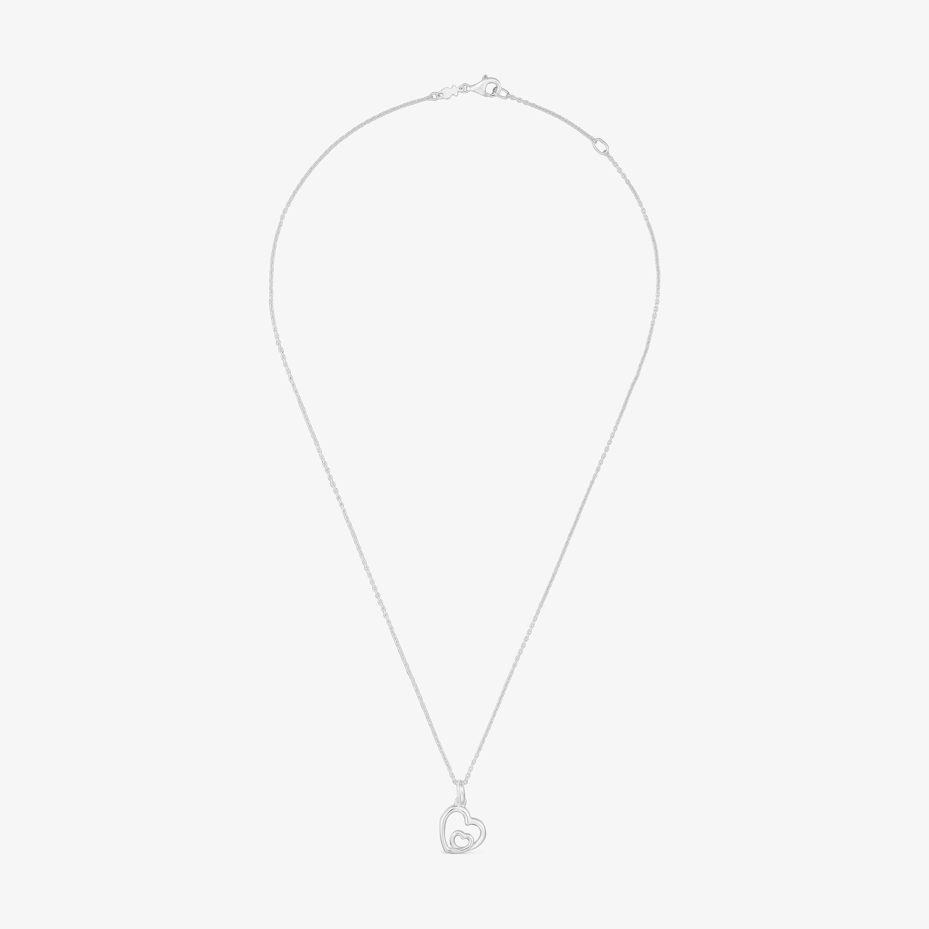 12 mm silver heart-motif Necklace TOUS Flechazo