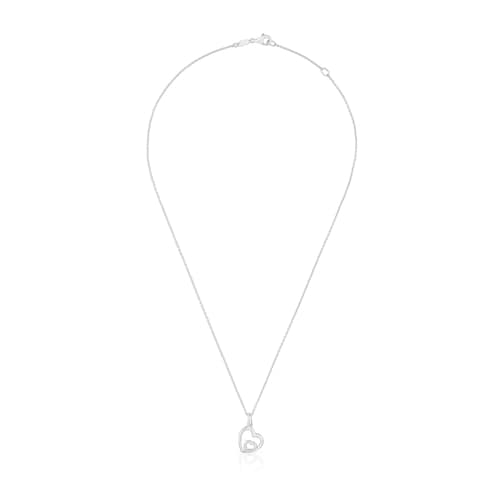 Srebrny Naszyjnik z motywem serca 12 mm TOUS Flechazo