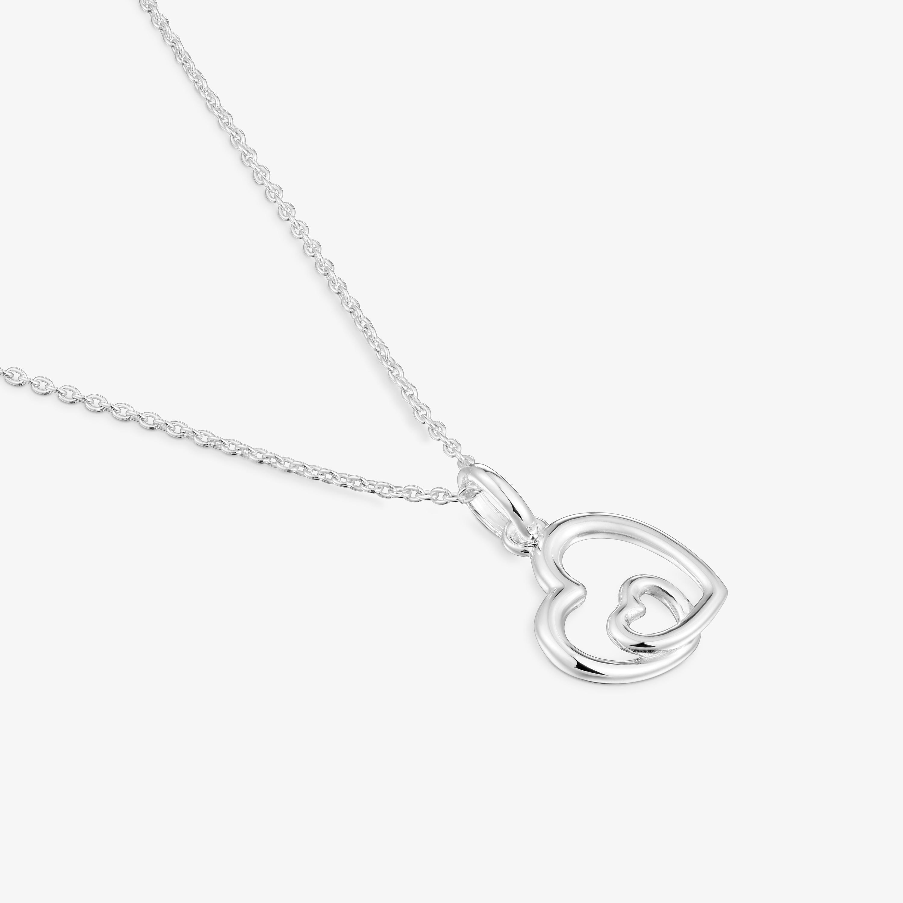 12 mm silver heart-motif Necklace TOUS Flechazo