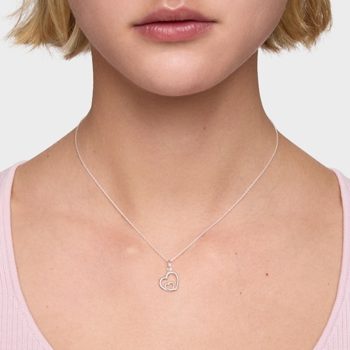 Collaret de plata motiu de cor 12&nbsp;mm TOUS Flechazo