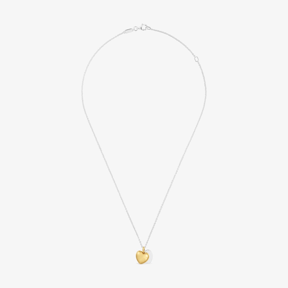 11&nbsp;mm two-tone double-heart Necklace TOUS Flechazo
