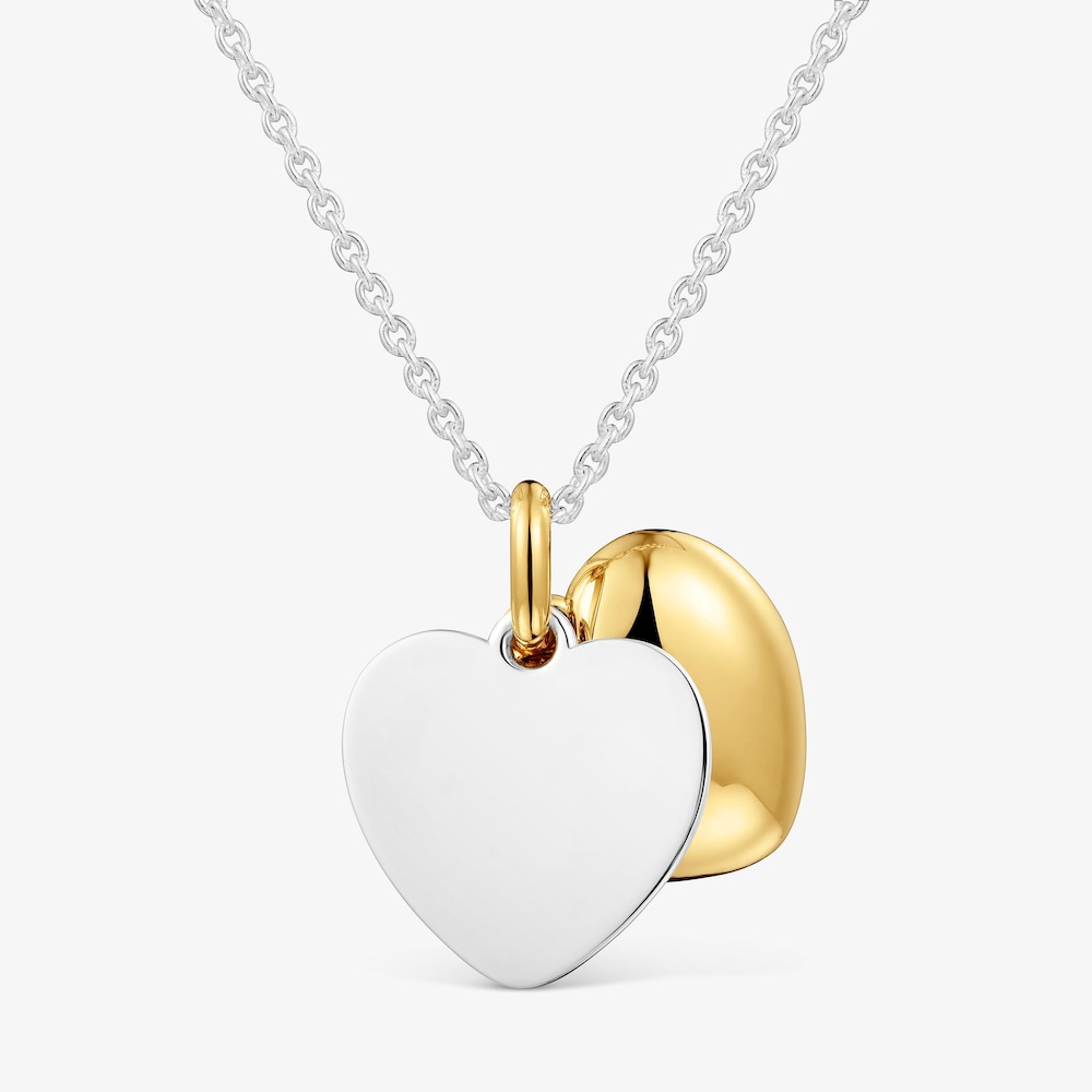 Collier bicolore double c&oelig;ur 16&nbsp;mm TOUS Flechazo