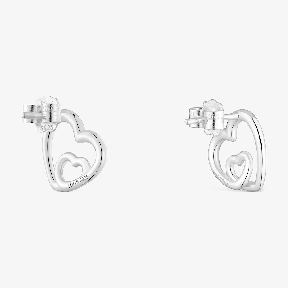 Boucles d&rsquo;oreilles silhouette en argent TOUS Flechazo