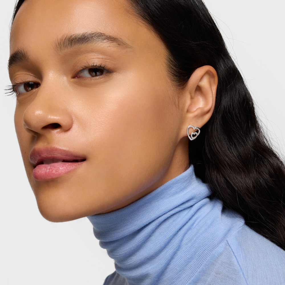 Boucles d&rsquo;oreilles silhouette en argent TOUS Flechazo