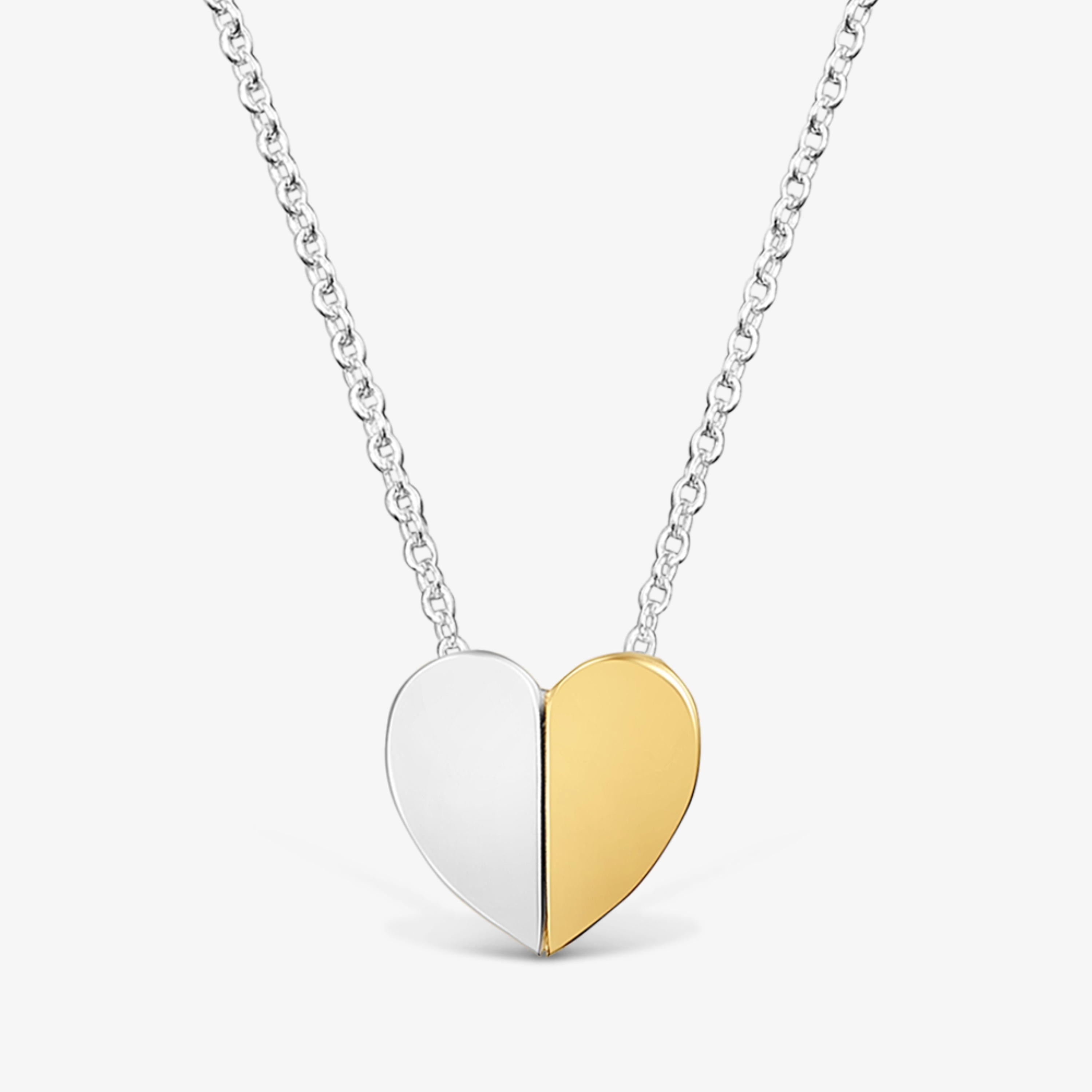 Two-tone Necklace with 11 mm heart motif TOUS 1950