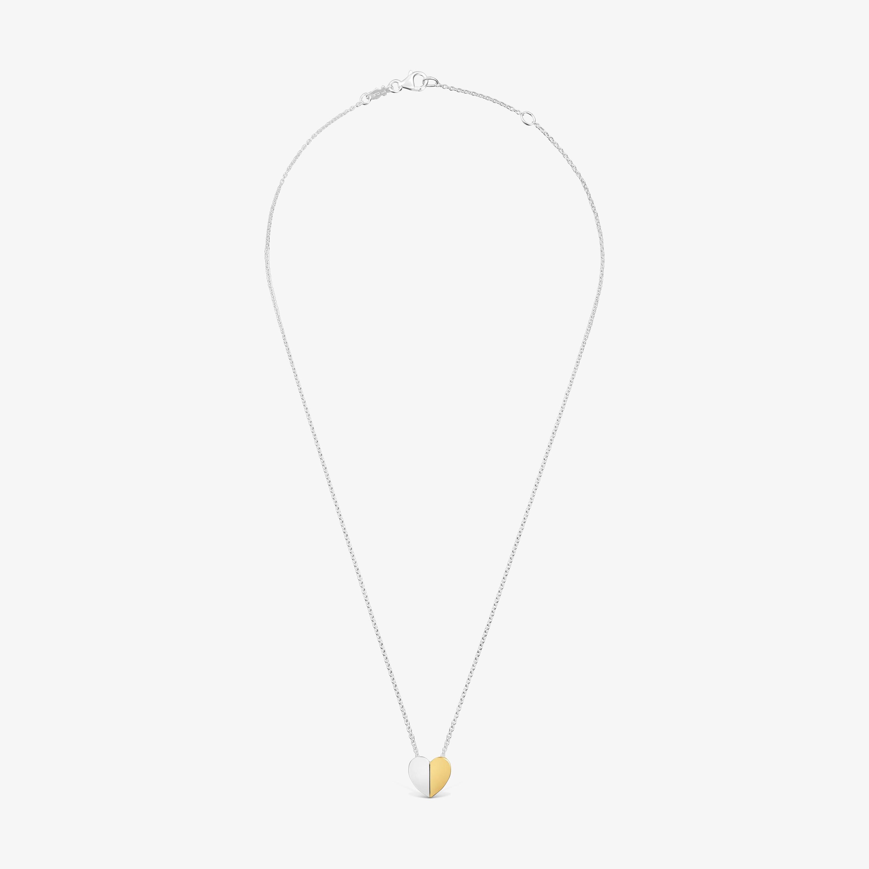 Two-tone Necklace with  mm heart motif TOUS 1950