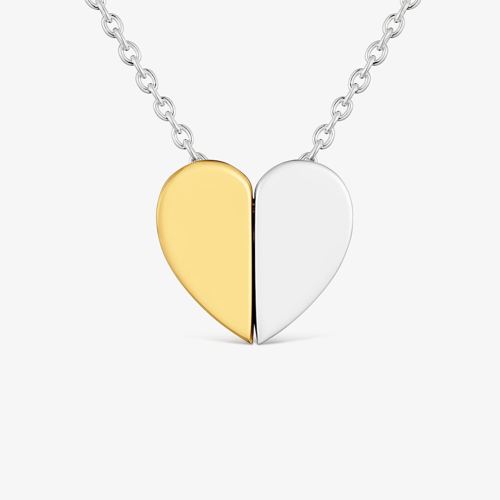 Collar bicolor y motivo coraz&oacute;n 11 mm TOUS 1950