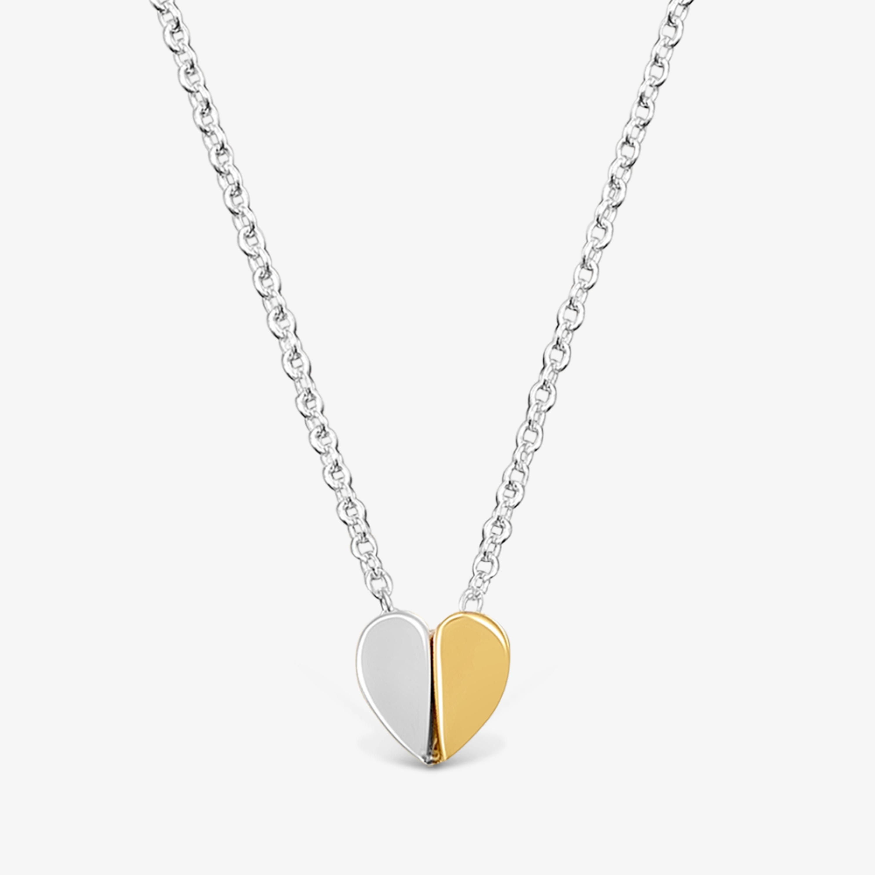 Two-tone Necklace with 7 mm heart motif TOUS 1950