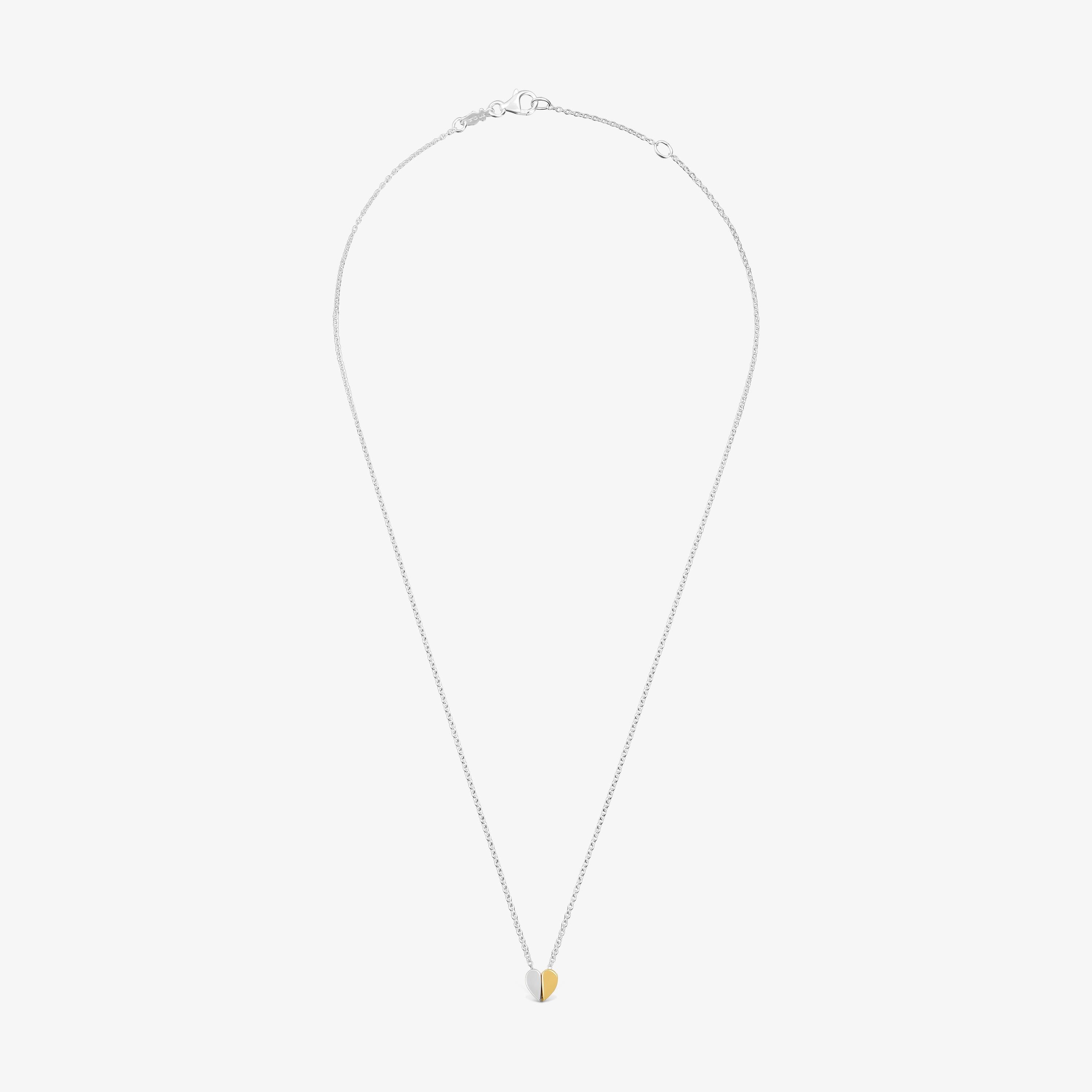 Two-tone Necklace with 7 mm heart motif TOUS 1950