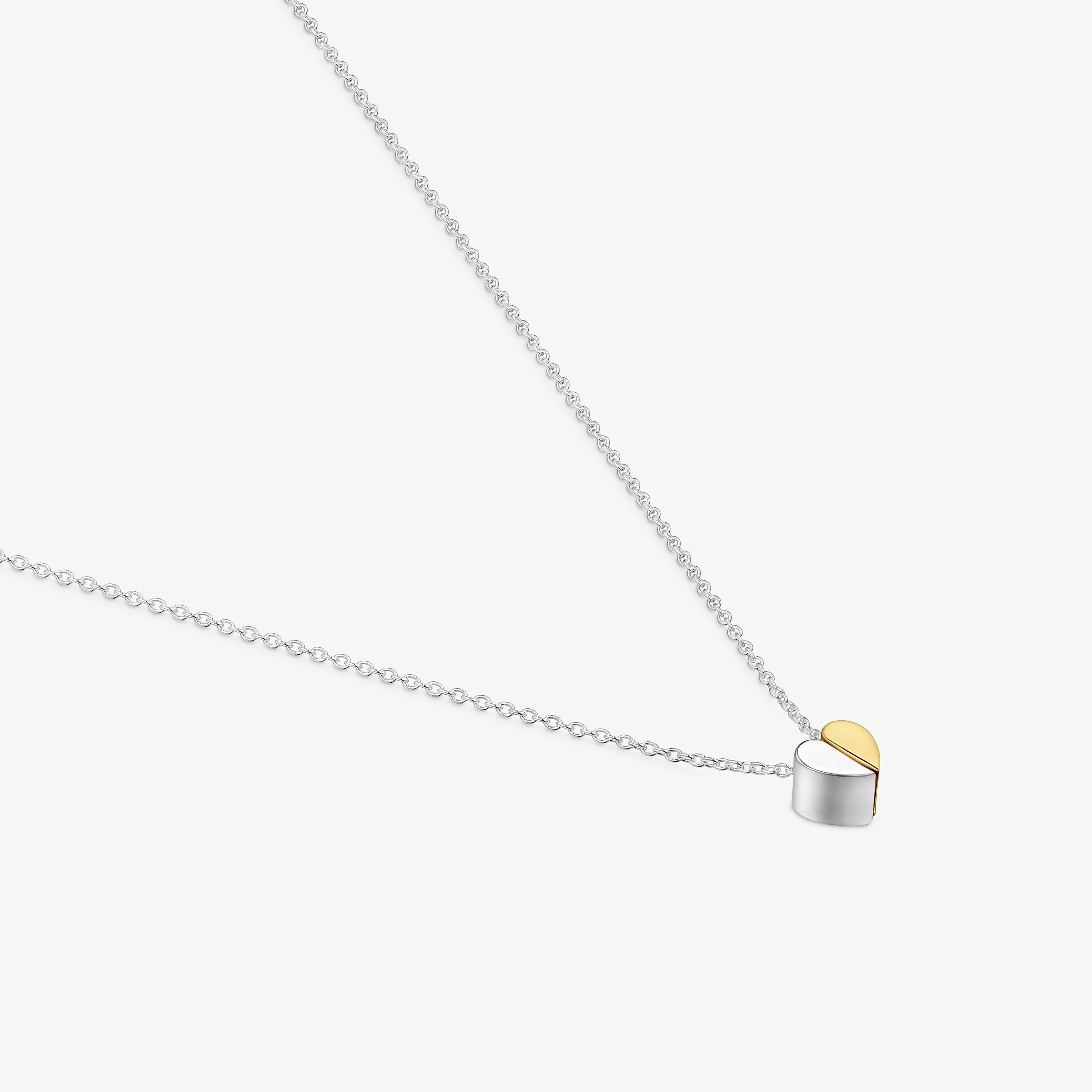 Two-tone Necklace with 7 mm heart motif TOUS 1950