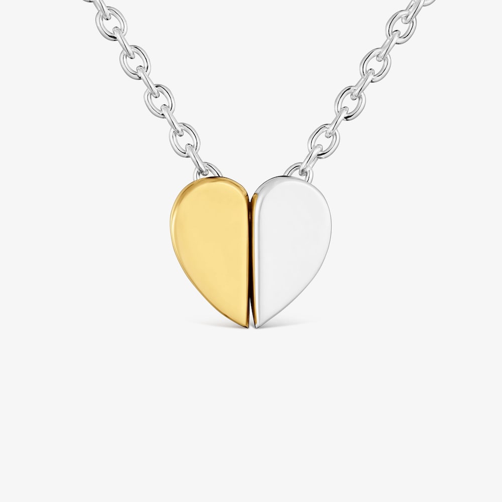 Collar bicolor y motivo coraz&oacute;n 7 mm TOUS 1950