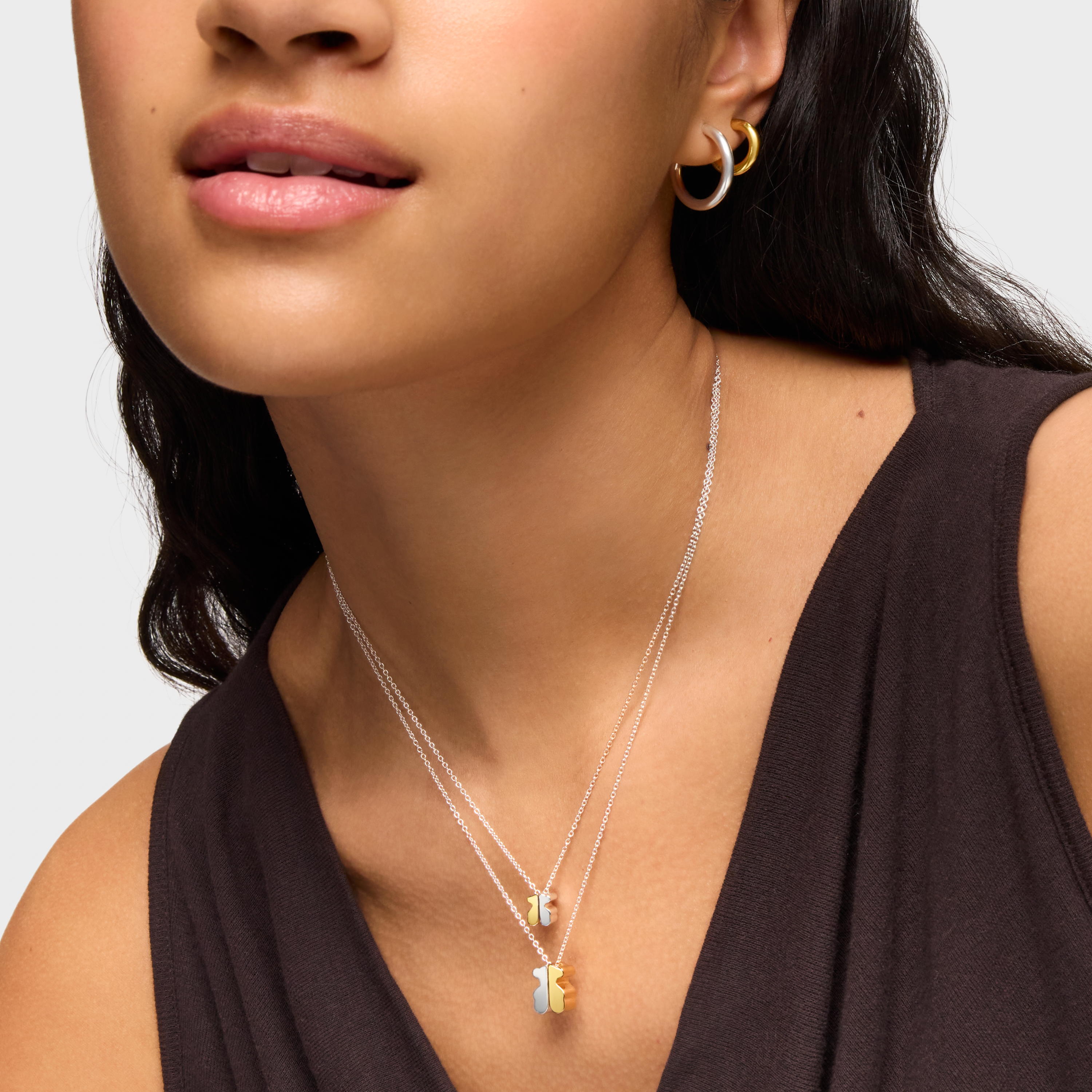 Two-tone Necklace with  mm bear motif TOUS 1950