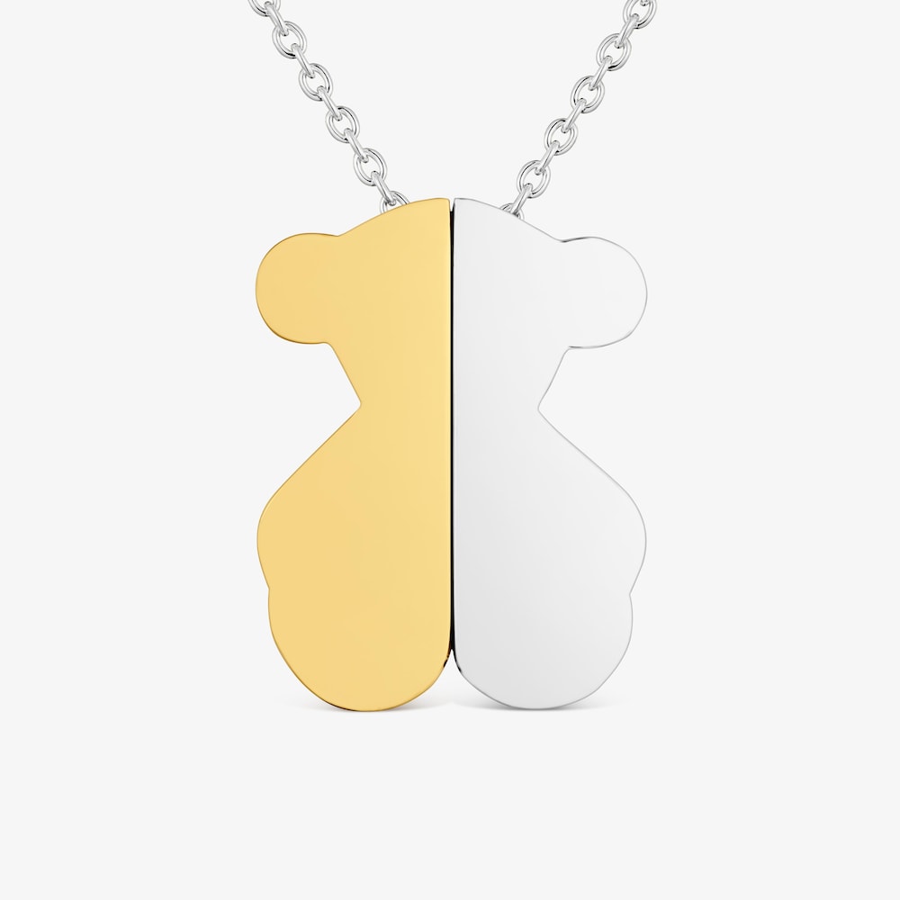 Dwukolorowy Naszyjnik z 20-milimetrowym motywem misia TOUS 1950