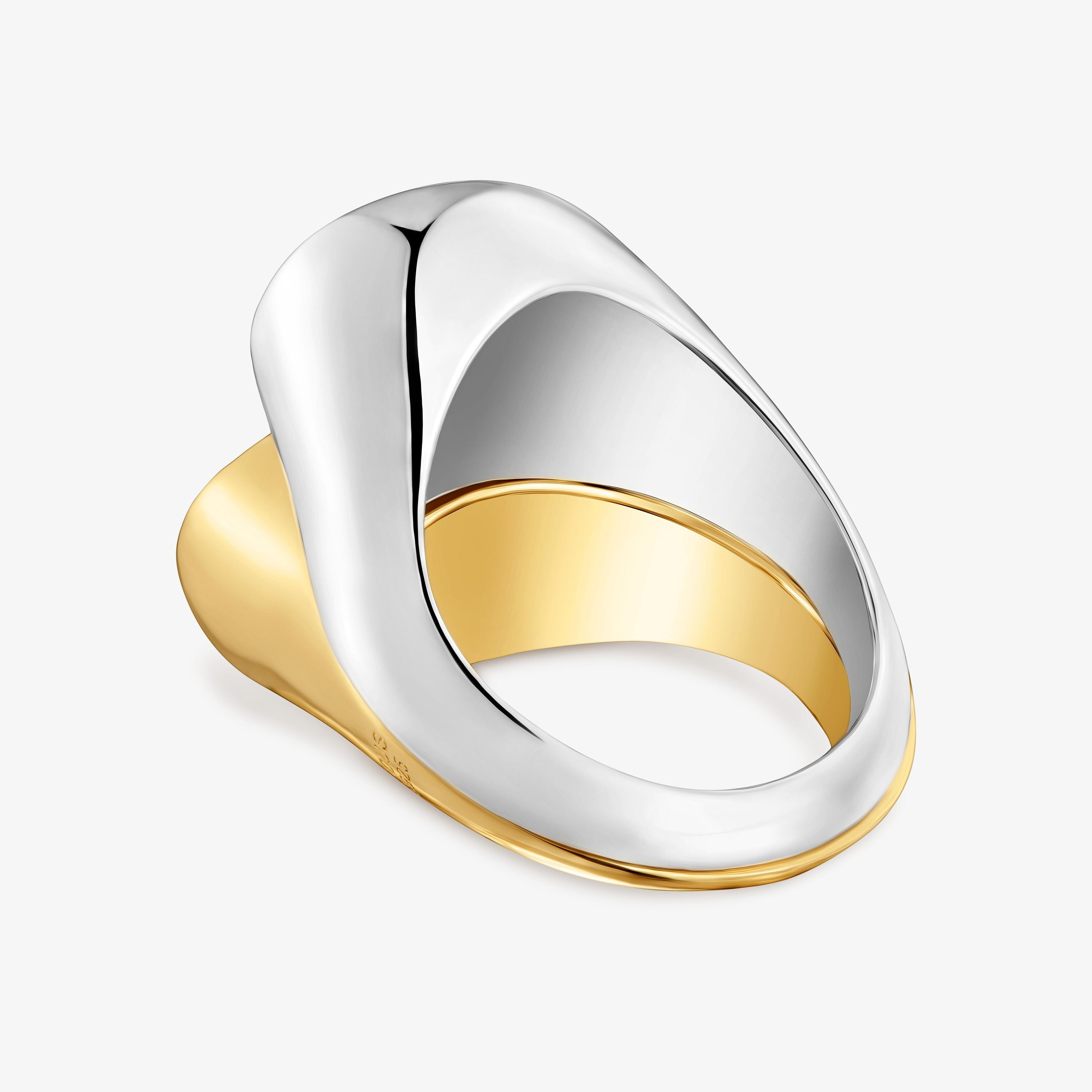 Pack of two-tone heart motif rings TOUS 1950