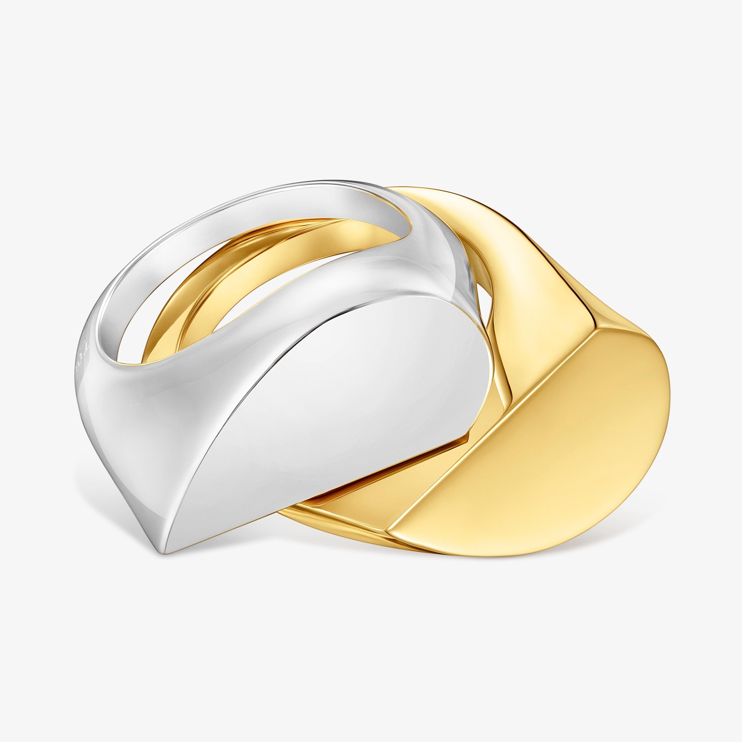 Pack of two-tone heart motif rings TOUS 1950
