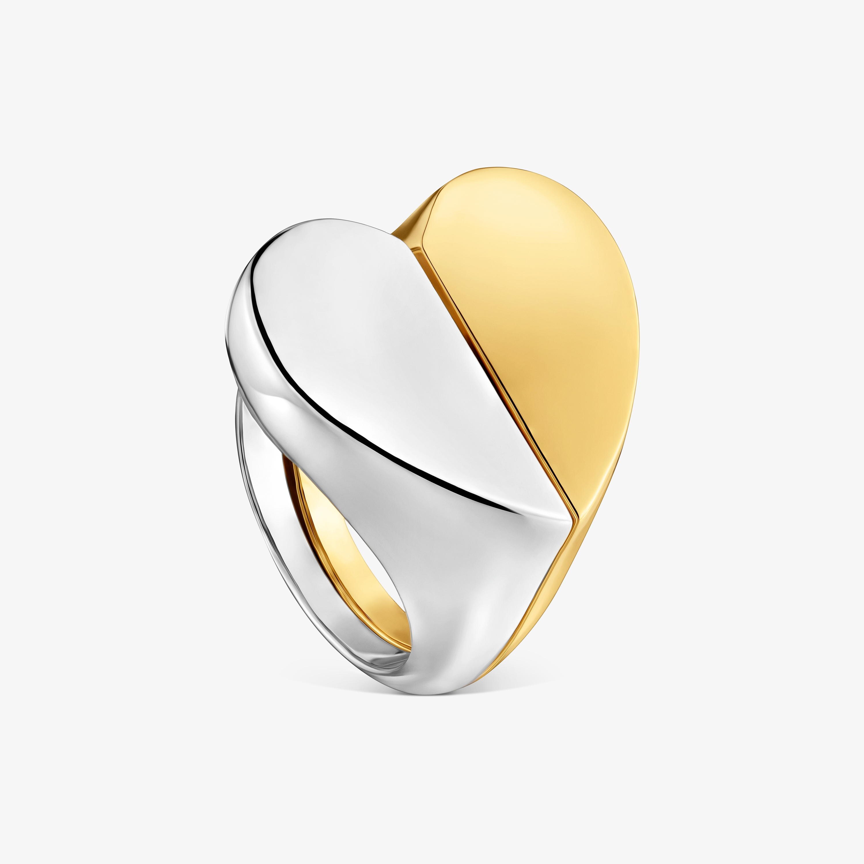 Pack of two-tone heart motif rings TOUS 1950
