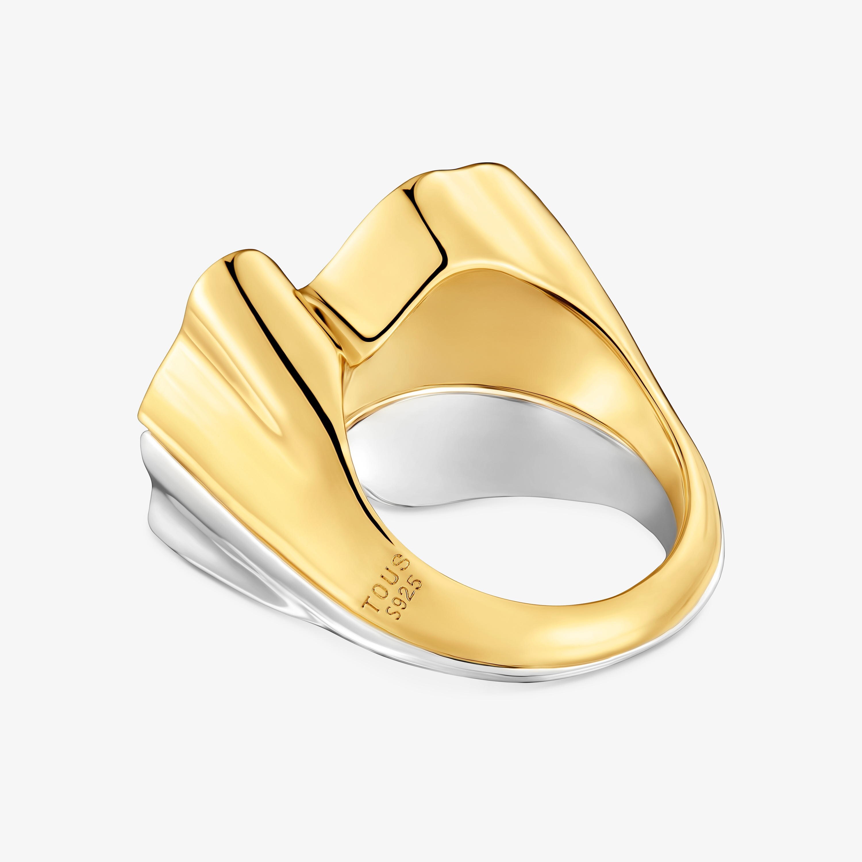 Pack of two-tone bear motif rings TOUS 1950