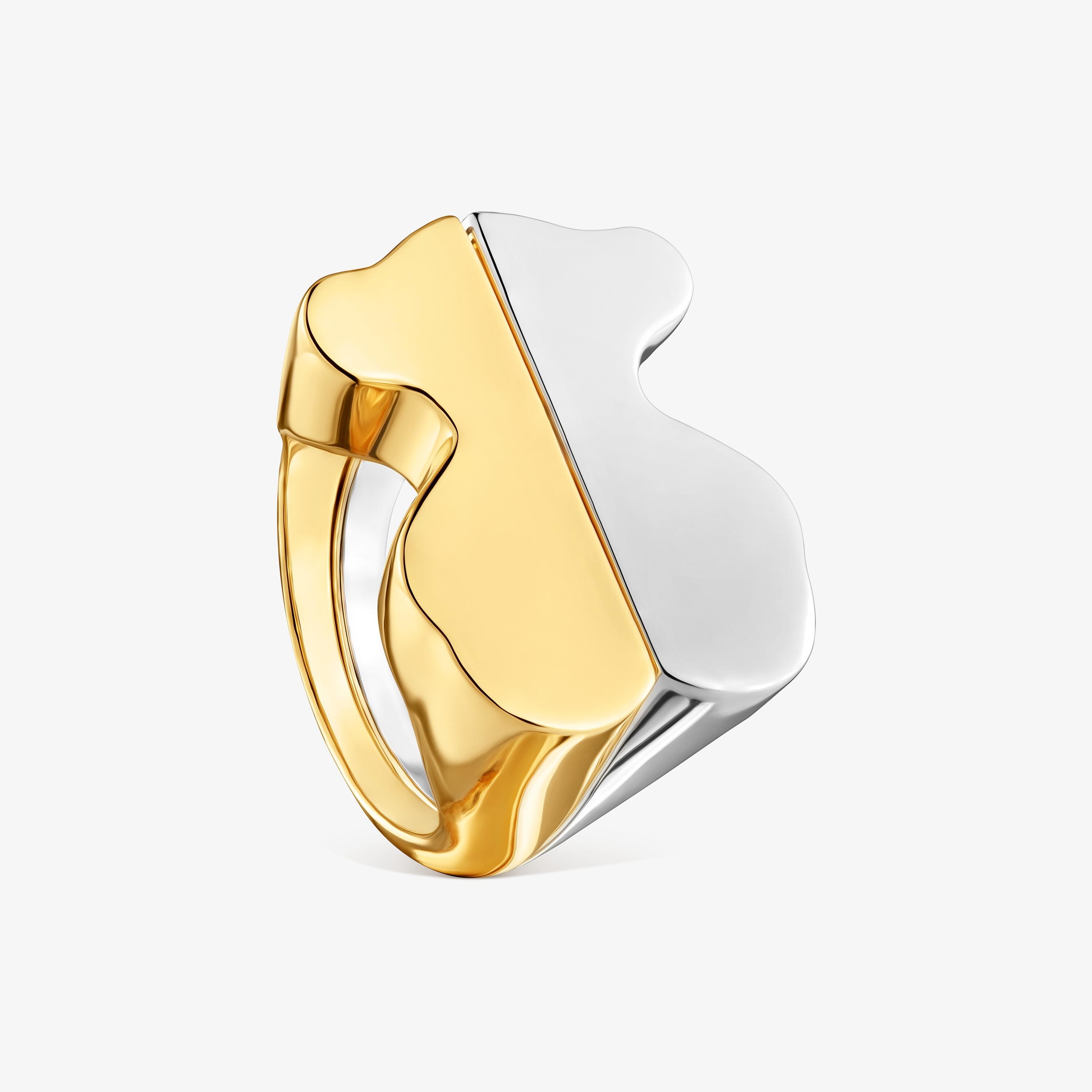 Pack of two-tone bear motif rings TOUS 1950