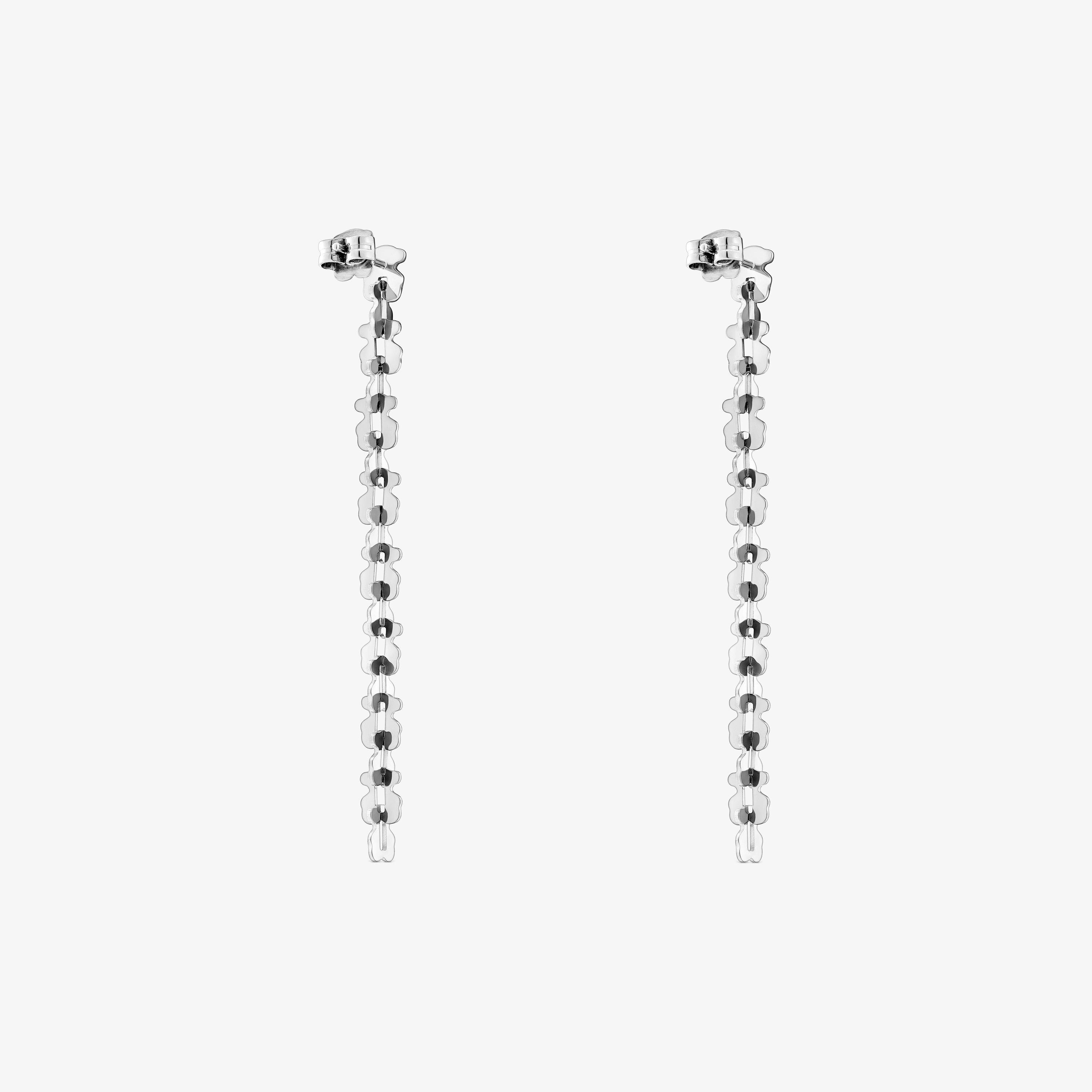 Long steel Earrings with bear motifs TOUS Carrusel