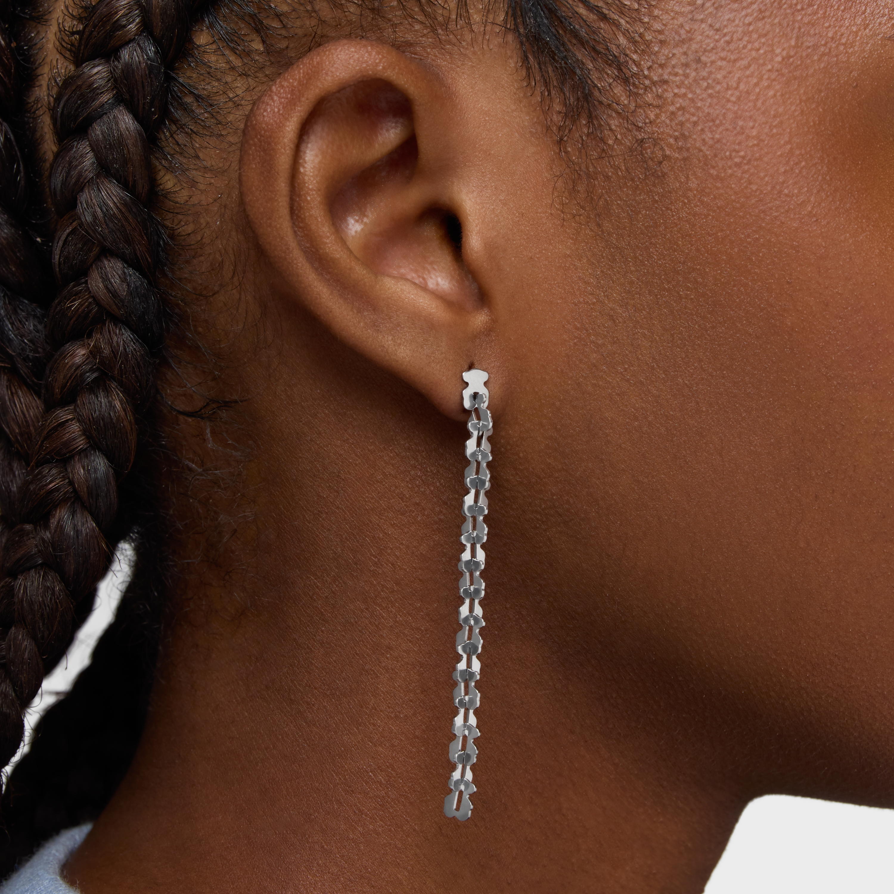 Long steel Earrings with bear motifs TOUS Carrusel