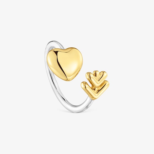 Bague ouverte bicolore TOUS Flechazo