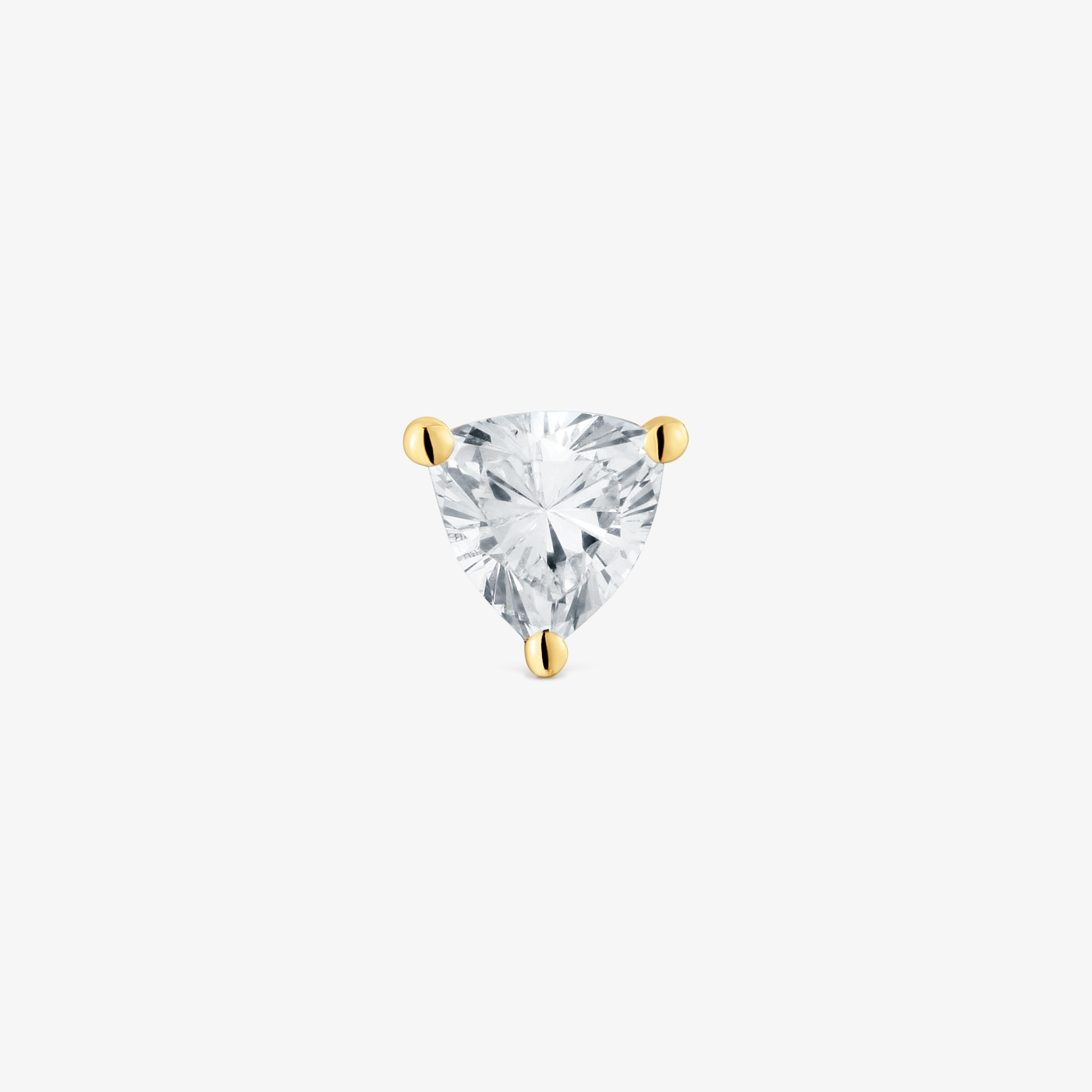Single 14K solid gold Earring with 0.14ct lab-grown diamond TOUS Shine LGD