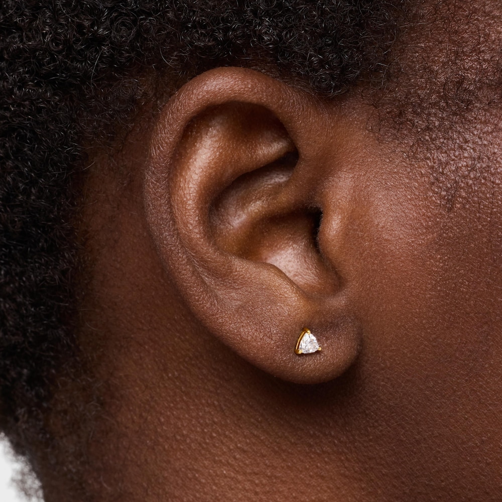 Orecchino singolo in oro 14&nbsp;kt e diamante da 0,14&nbsp;ct creato in laboratorio TOUS Shine LGD