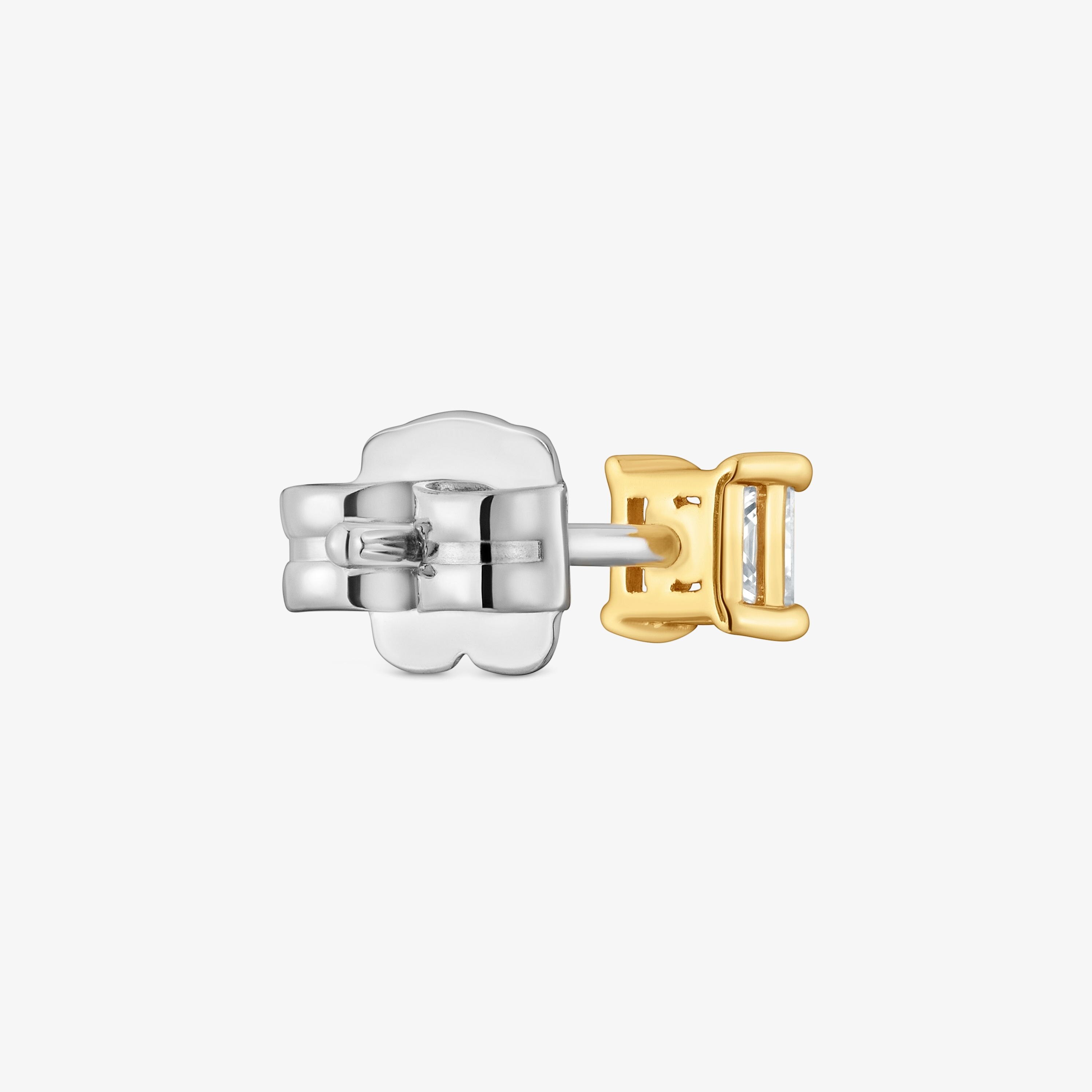Single 14K solid gold Earring with 0.16ct lab-grown diamond TOUS Shine LGD