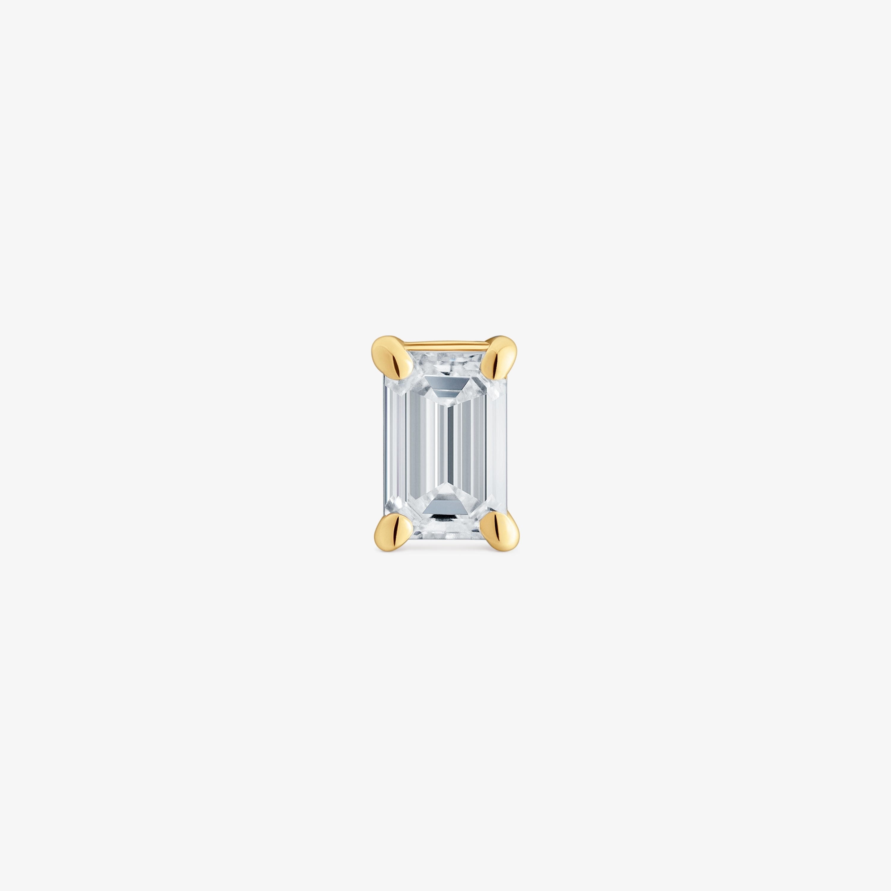 Single 14K solid gold Earring with 0.20ct lab-grown diamond TOUS Shine LGD