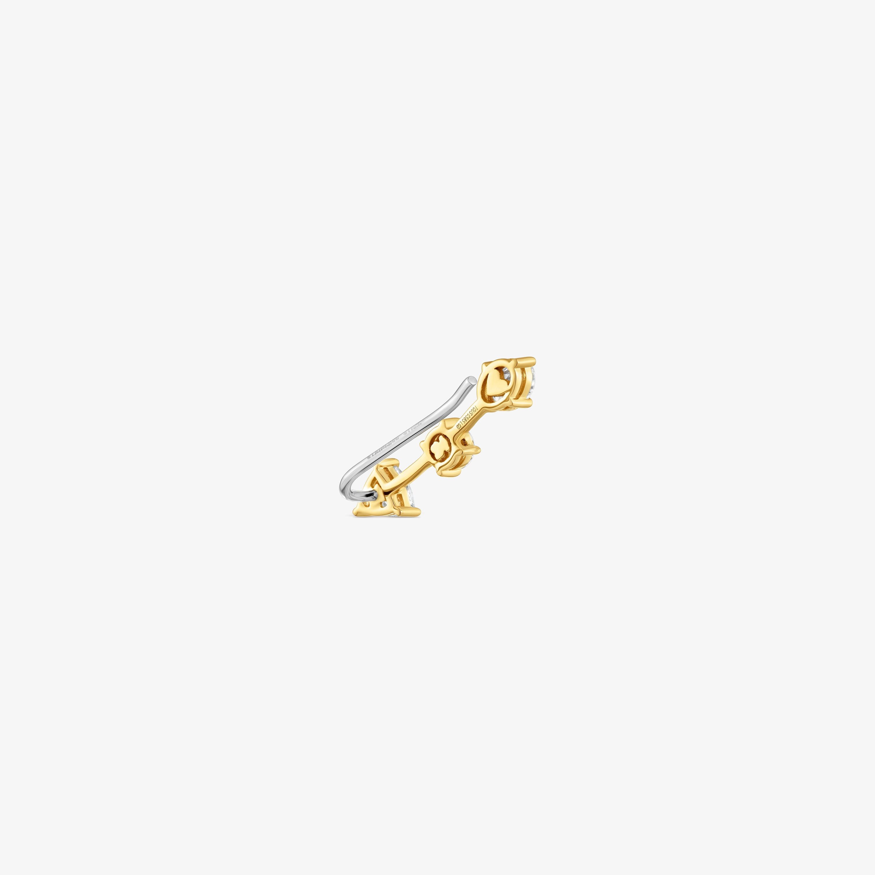 14K solid gold Climber earring with 0.39ct lab-grown diamonds TOUS Shine LGD
