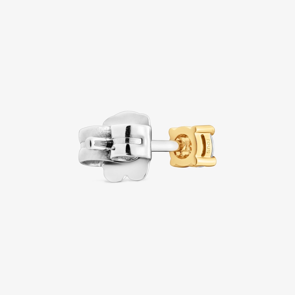 Orecchino singolo in oro 14&nbsp;kt e diamante da 0,10&nbsp;ct creato in laboratorio TOUS Shine LGD