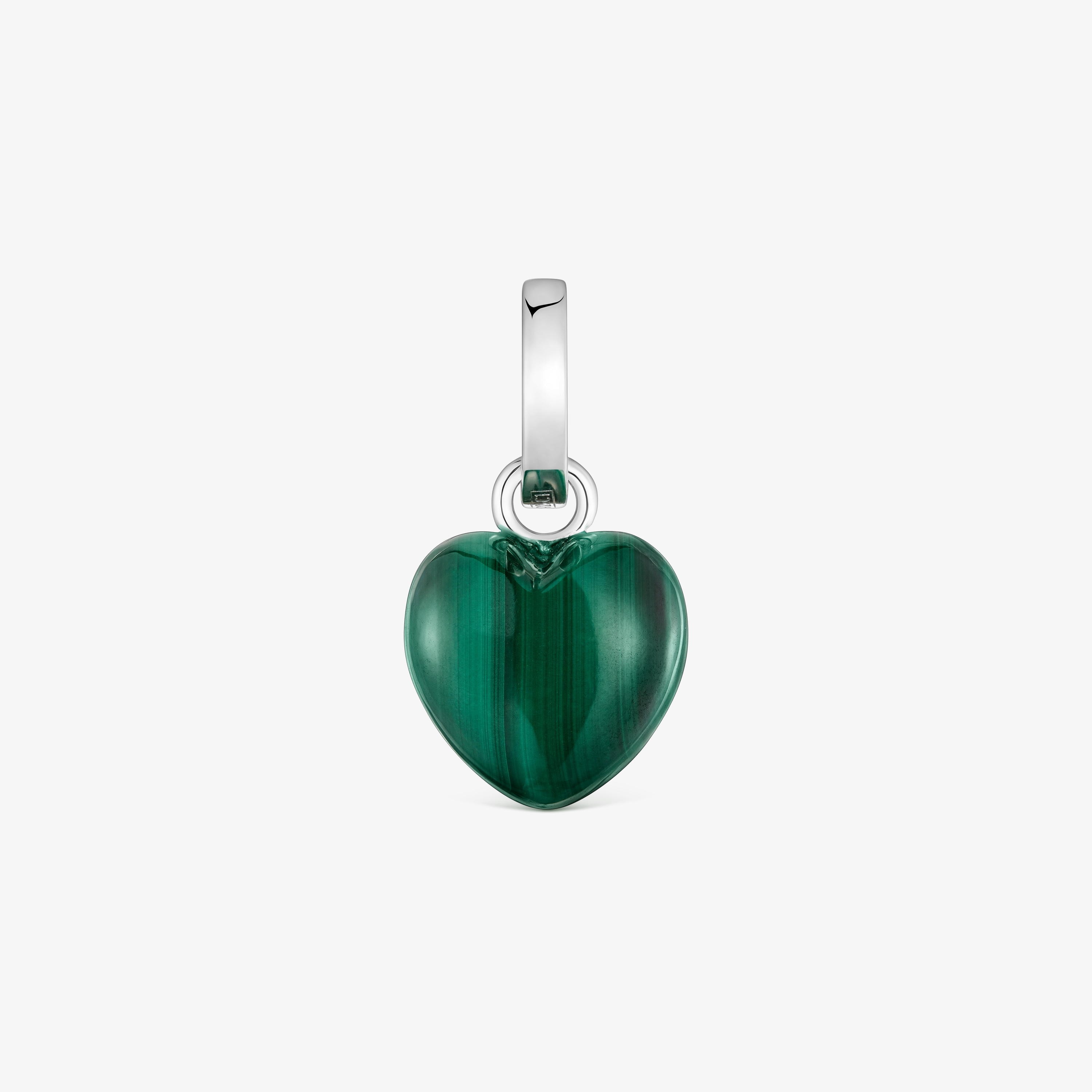 Silver Pendant with malachite TOUS Flechazo
