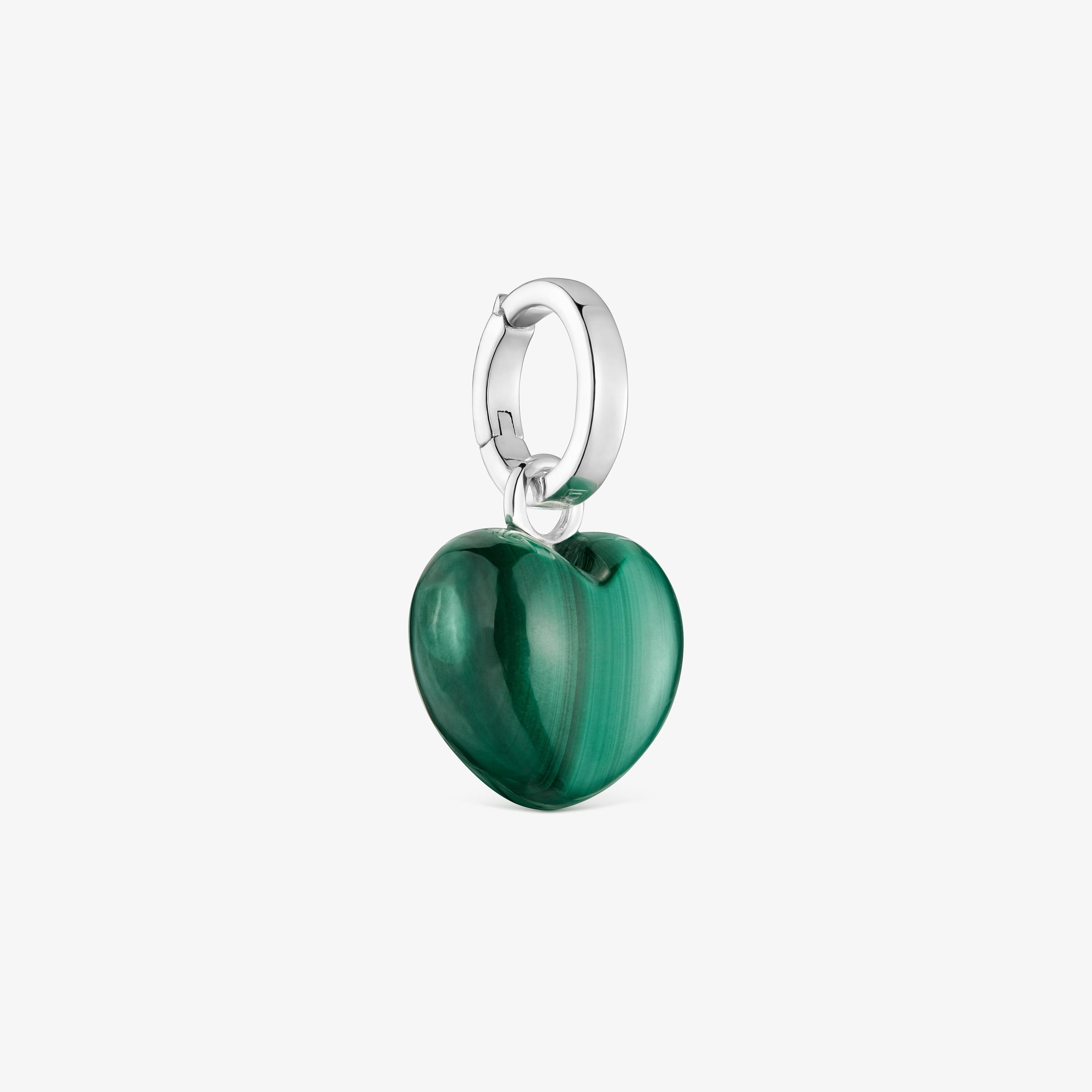 Silver Pendant with malachite TOUS Flechazo
