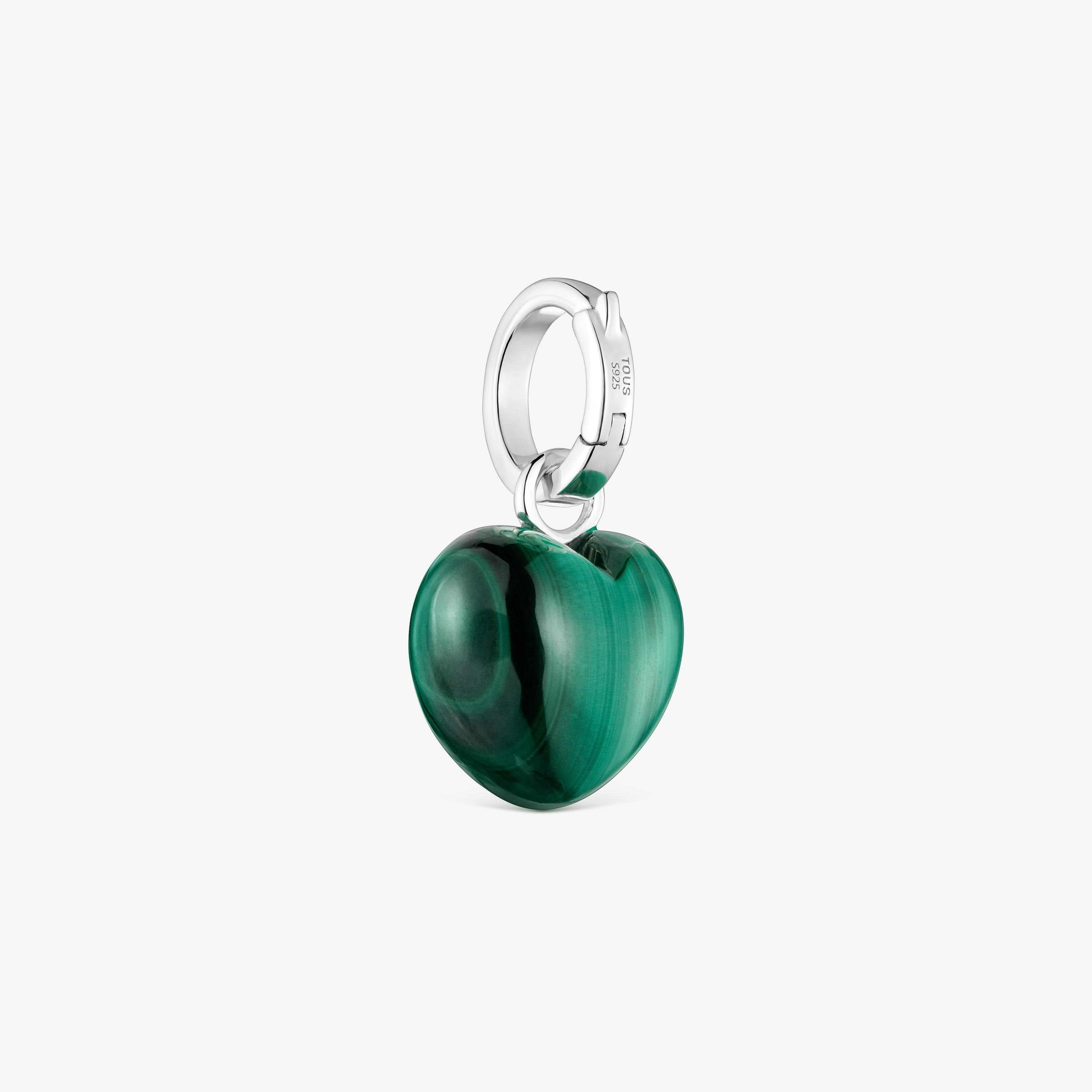 Silver Pendant with malachite TOUS Flechazo